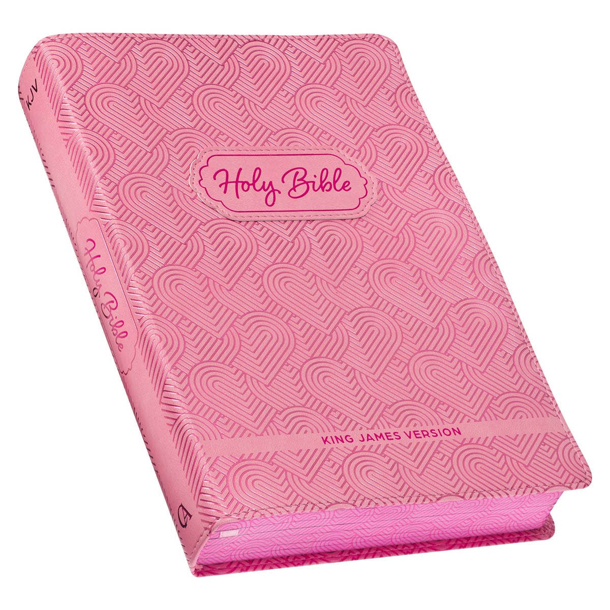 KJV Bible Kid Edition Faux Leather, Light Pink