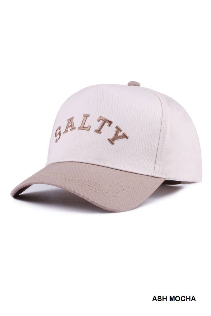 Salty Two-tone Canvas Cotton Cap: LEOPARD / 1 (ONE SIZE)