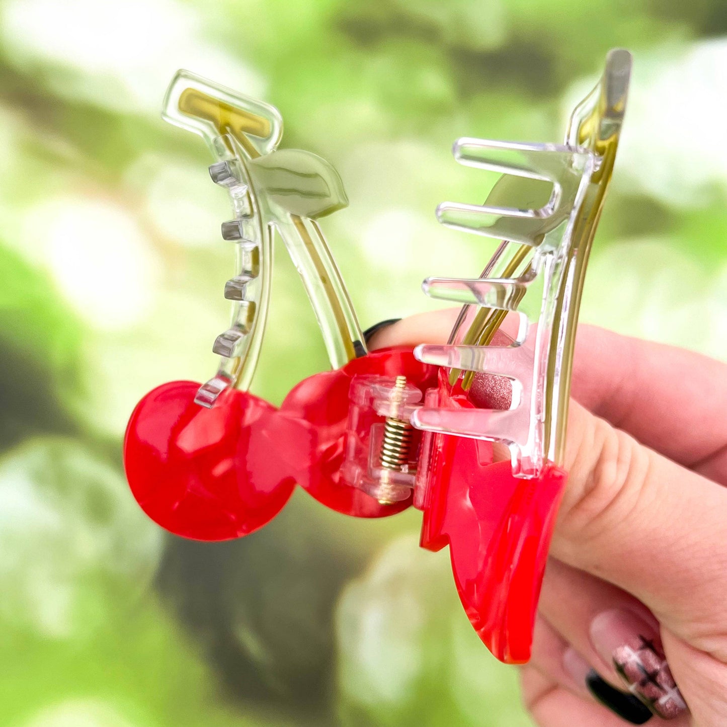Fruit Cherry Claw Clip, Eco-friendly Hair Clip