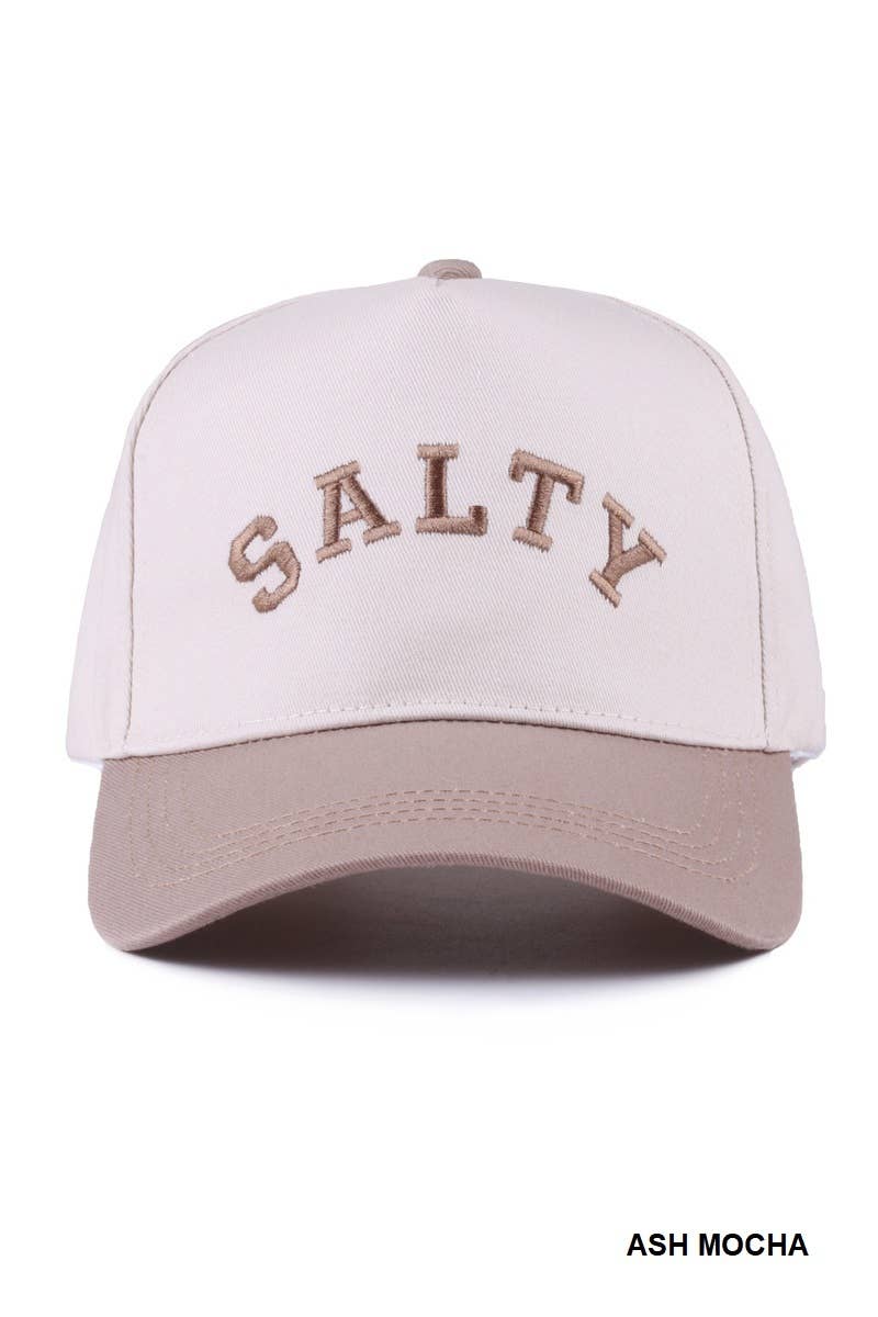 Salty Two-tone Canvas Cotton Cap: LEOPARD / 1 (ONE SIZE)
