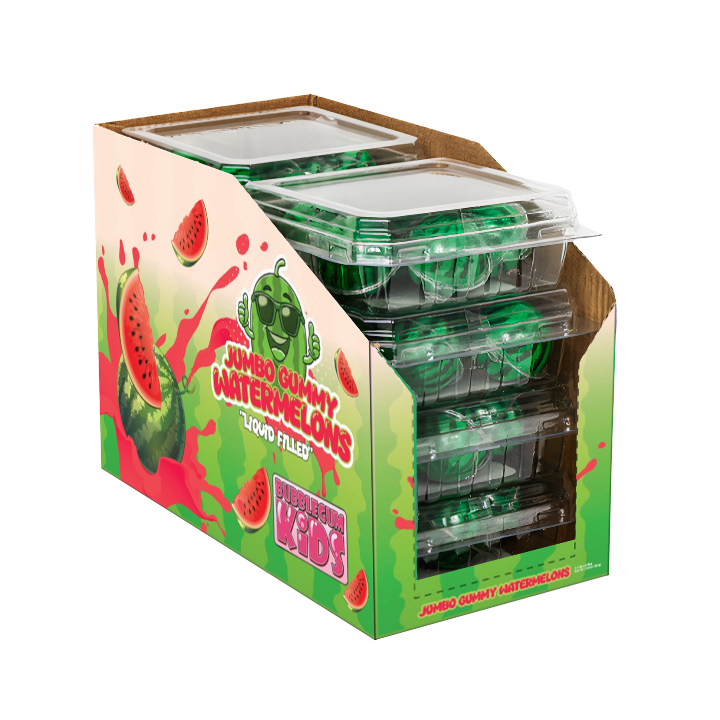Liquid Filled Watermelon 4D Realistic Gummy Candy 8 Count