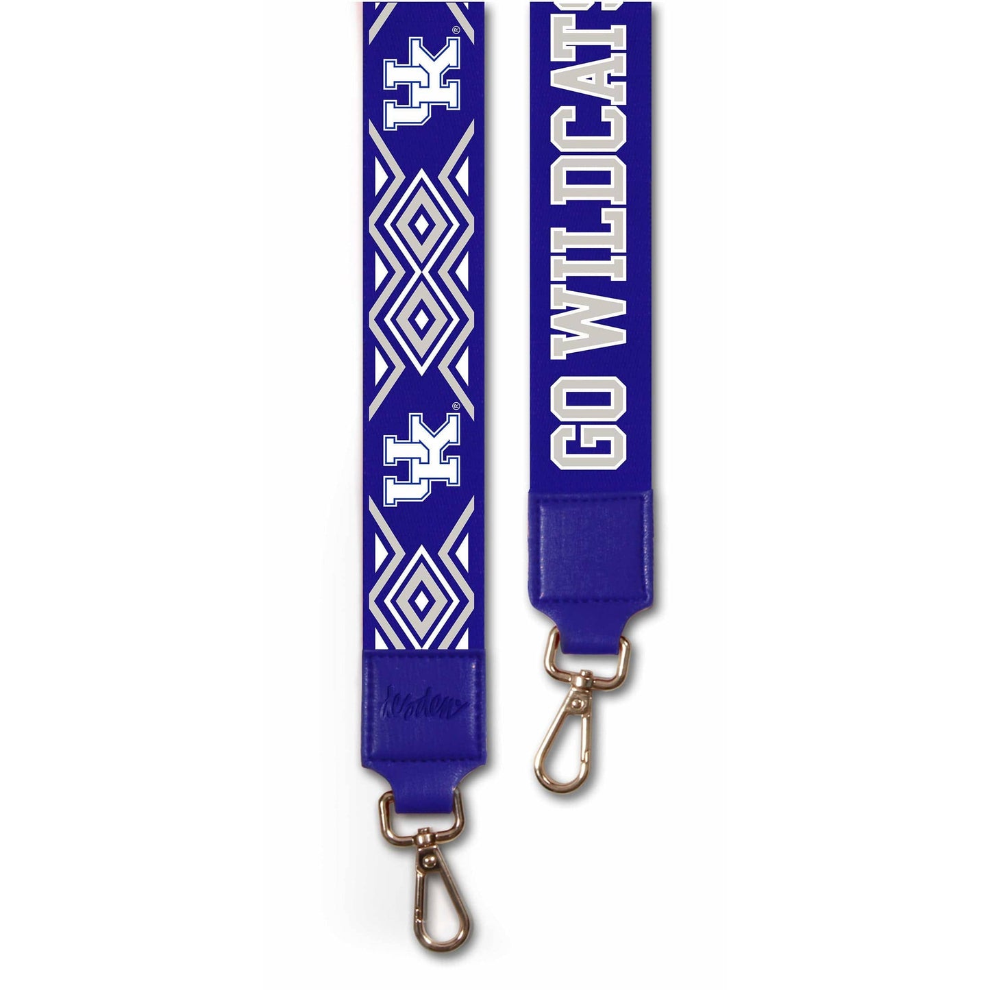 Kentucky purse strap in Blue and White by Desden