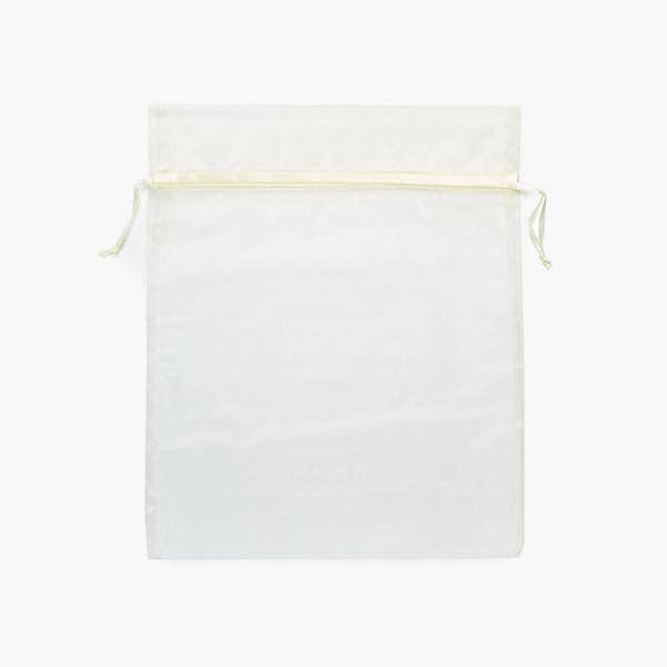 Organza Sheer Bags with Satin Drawsting Ribbon : Neon Pink / 10 Pack / 3x4"