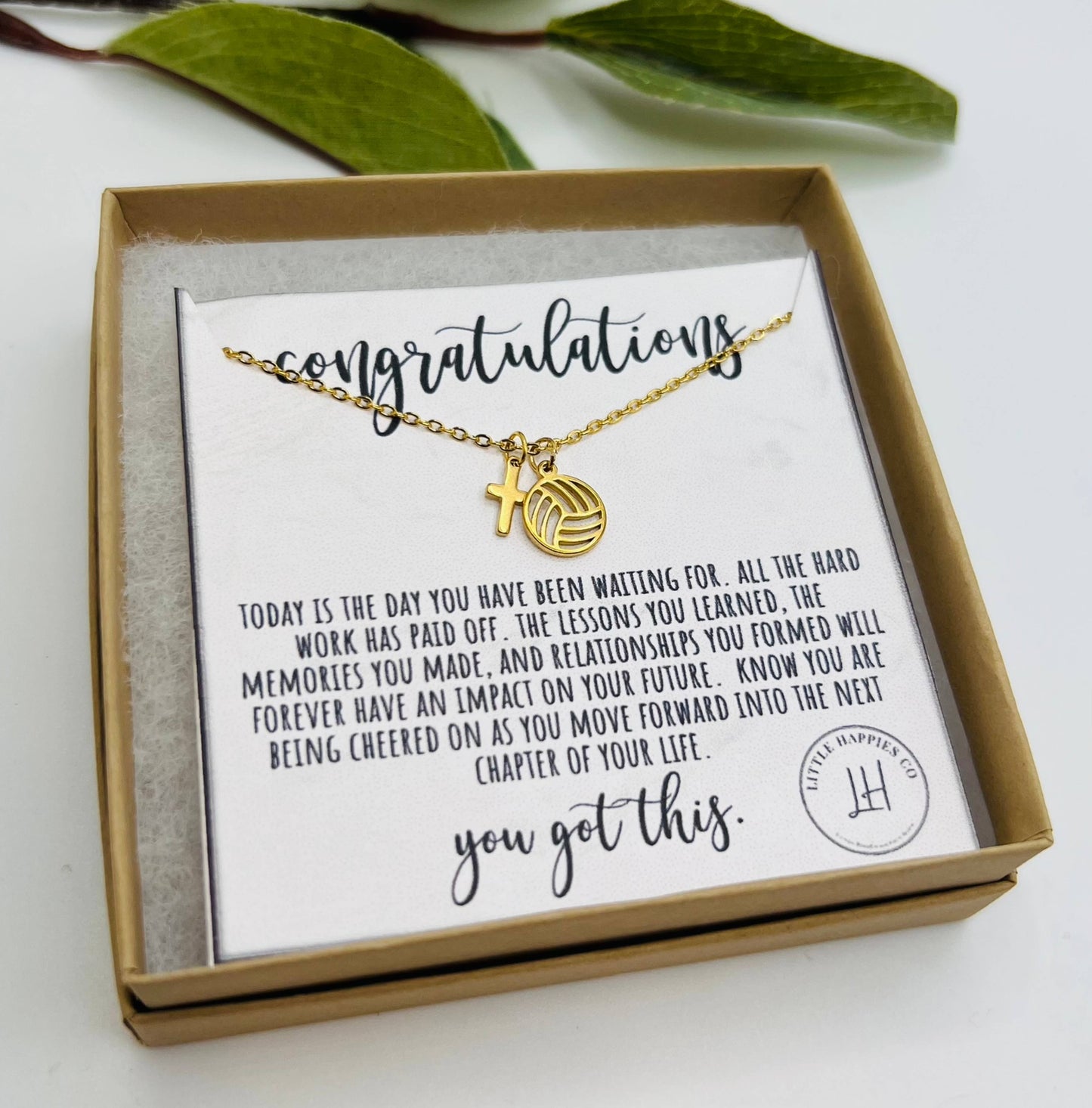 Volleyball Gifts, Graduation Gift for Girls, Team Gifts: Gold