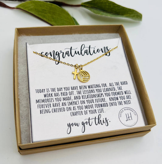 Volleyball Gifts, Graduation Gift for Girls, Team Gifts: Gold