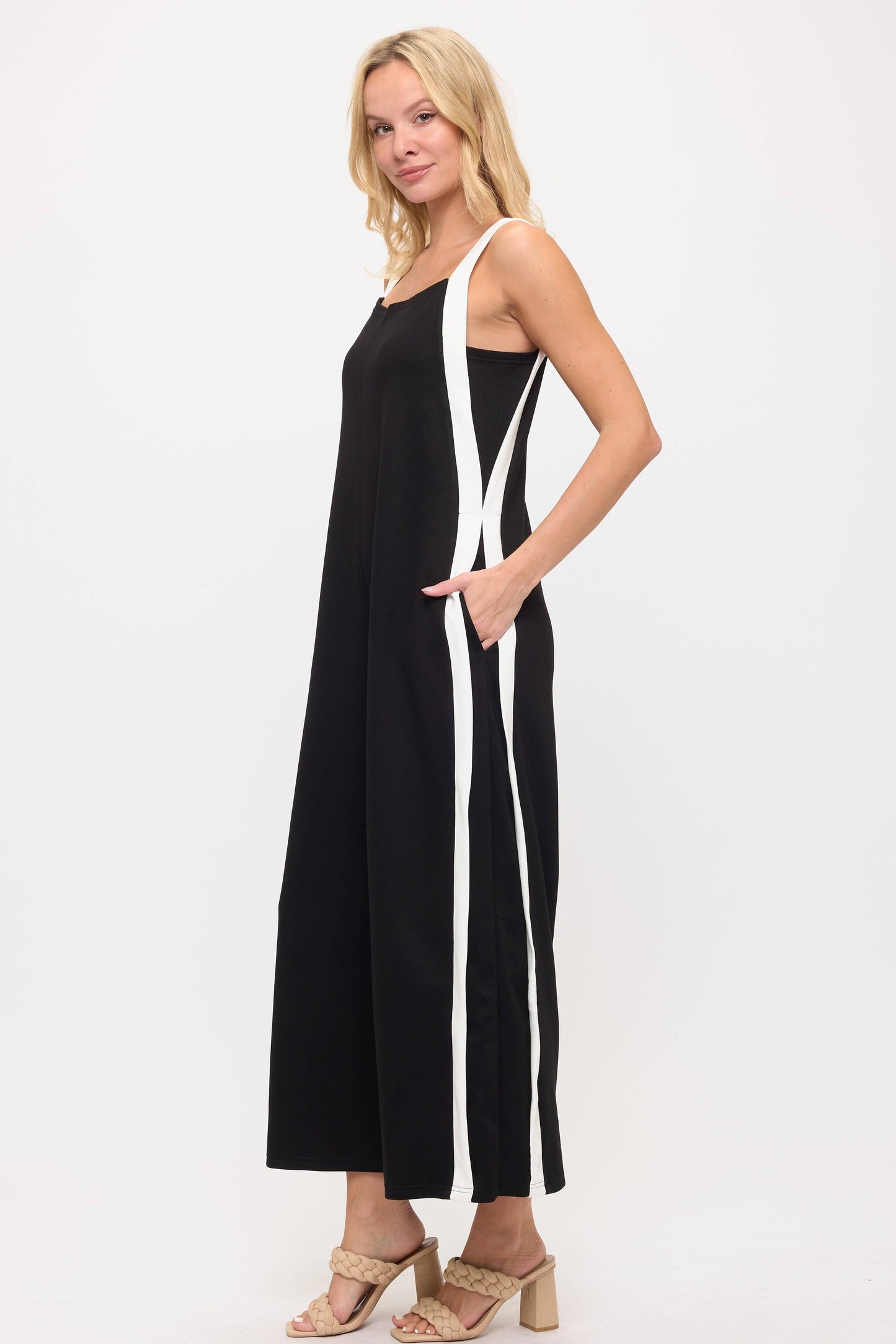 color block jumpsuit