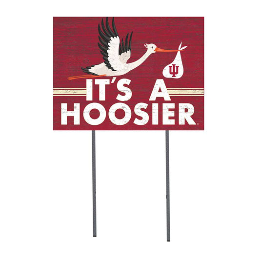 18x24 Lawn SN Stork Indiana Hoosiers