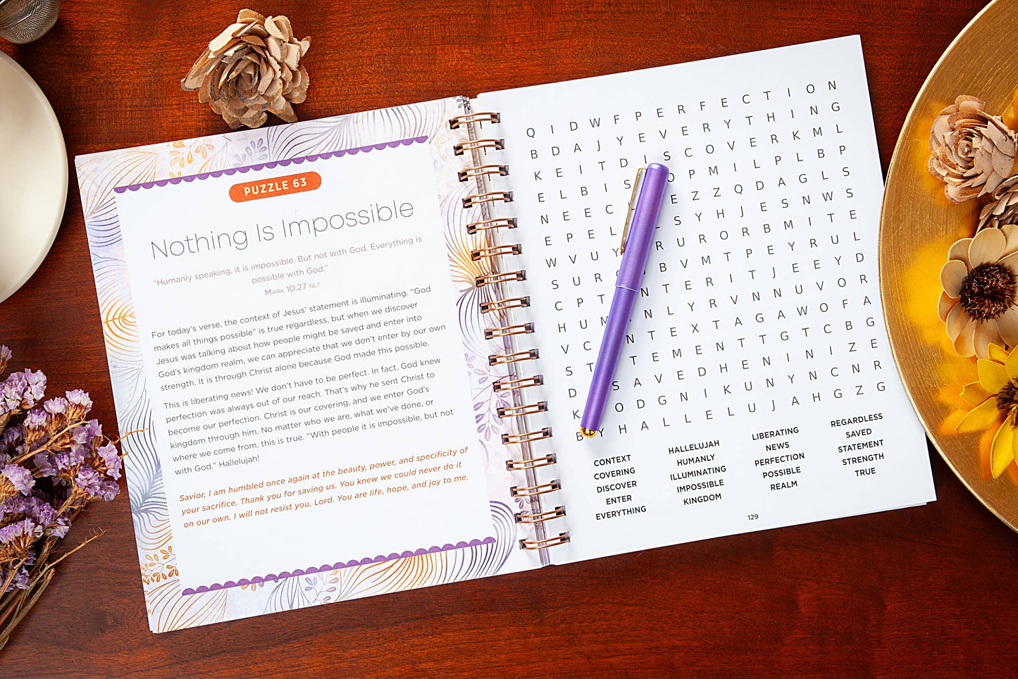 100 Meditations on the Words of Jesus (Word Search Devo)