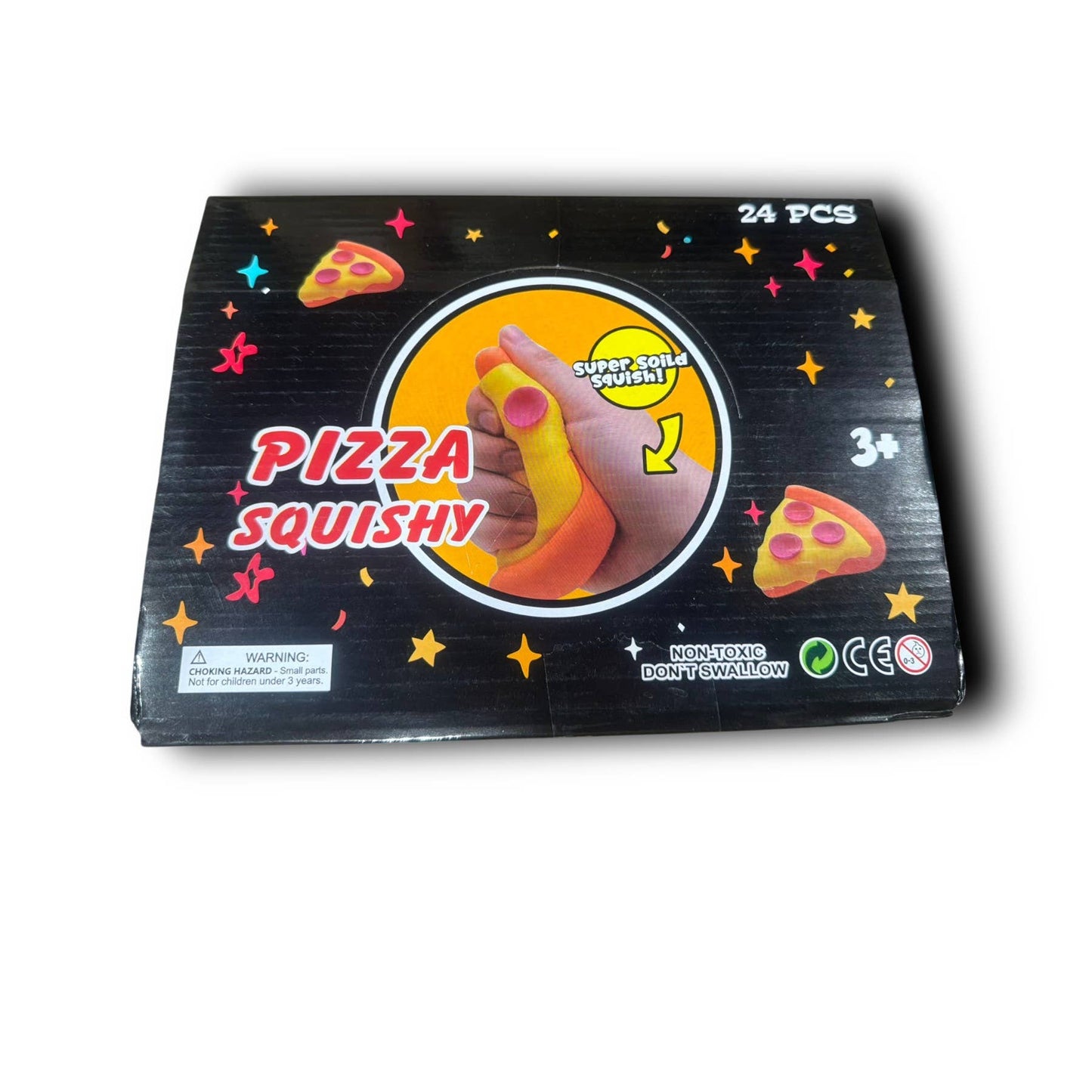 Super Solid Pizza Squish Toy – 24pc Retail Display