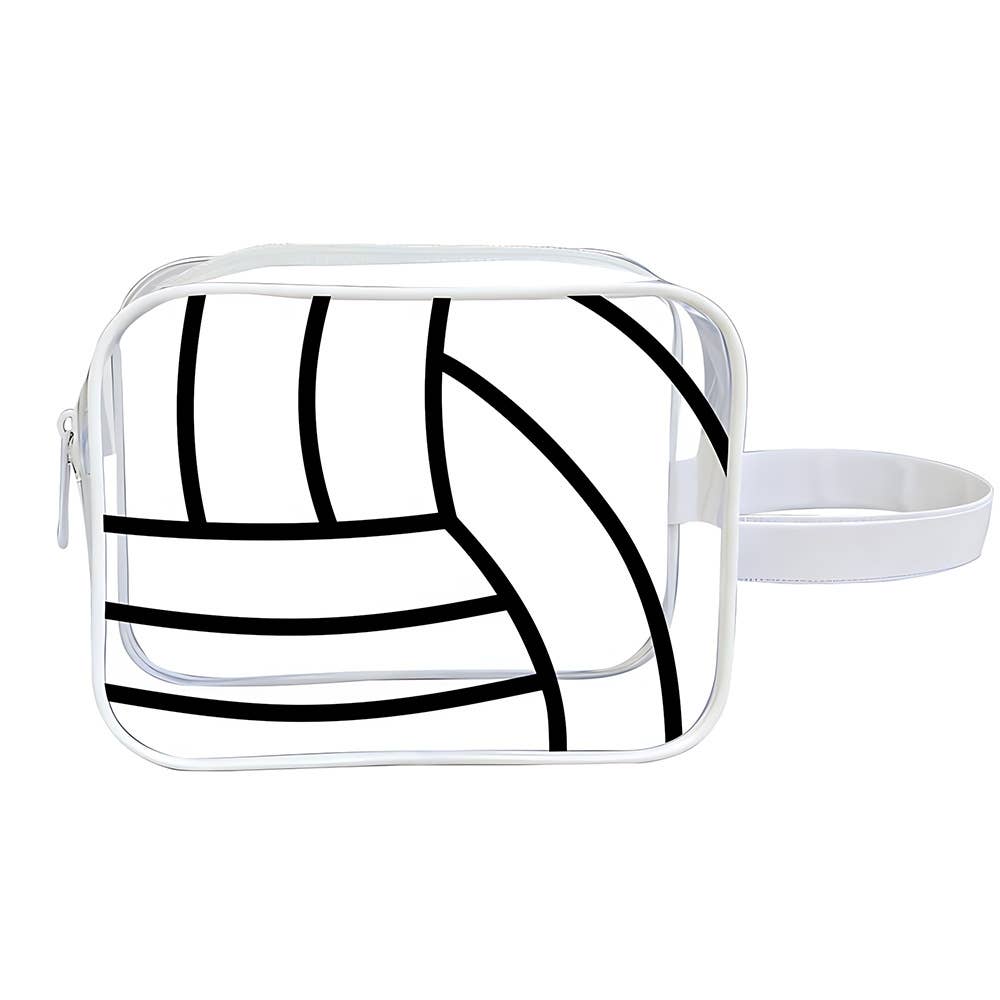 SoccerPouch Ball PVC Game Day Clear Makeup Bag: Soccer / M