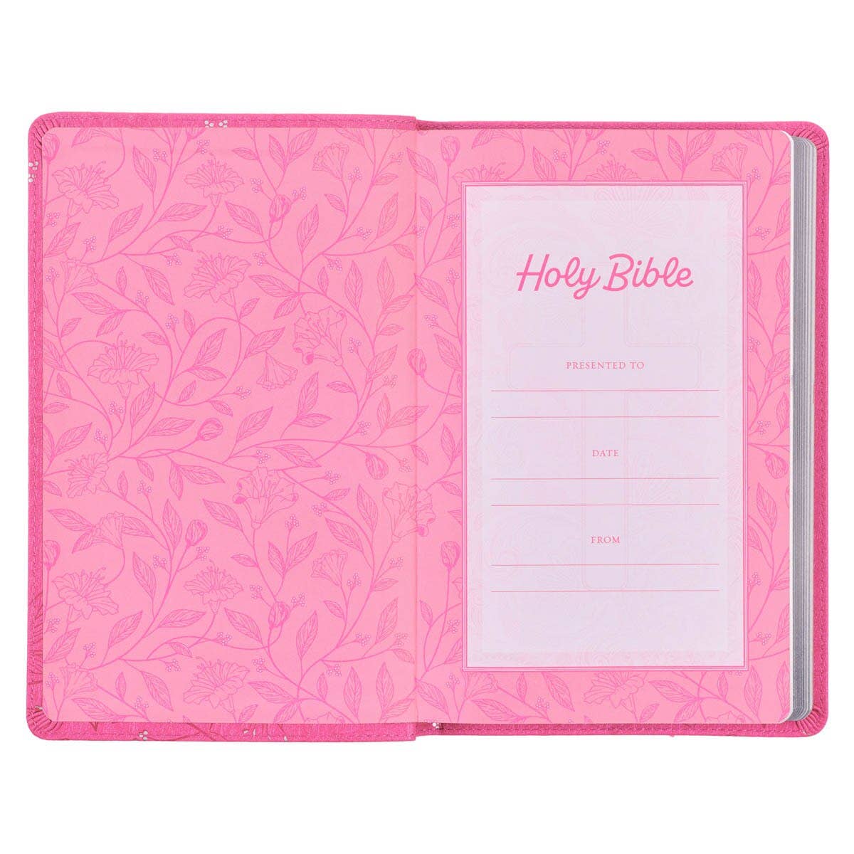 KJV Bible Gift Edition Faux Leather, Pink