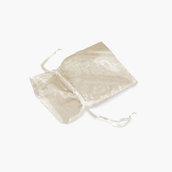 Organza Sheer Bags with Satin Drawsting Ribbon : Neon Pink / 10 Pack / 3x4"