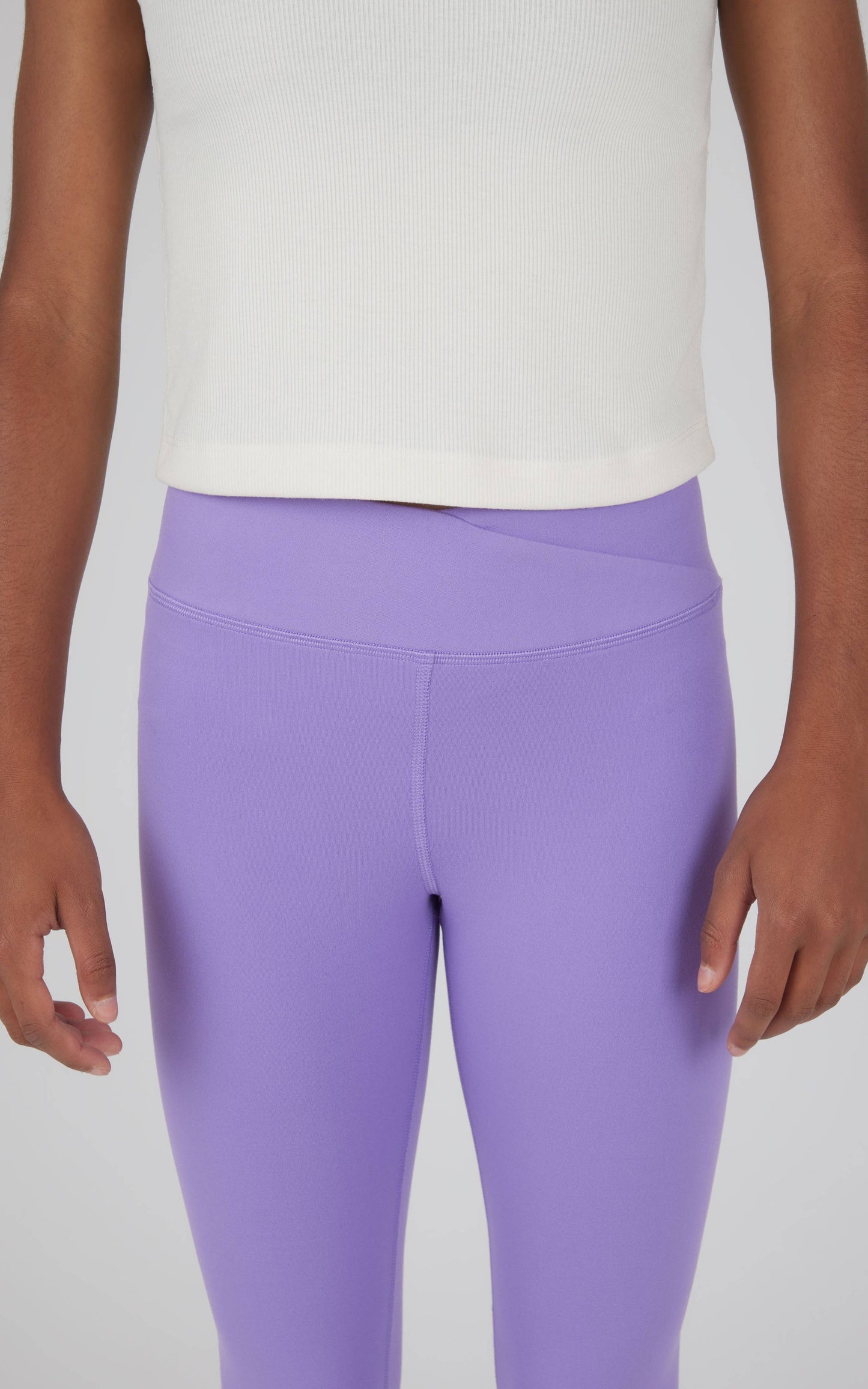 Girls Criss Cross and Everyday Leggings - 2 PACK: PAISLEY PURPLE/BLACK