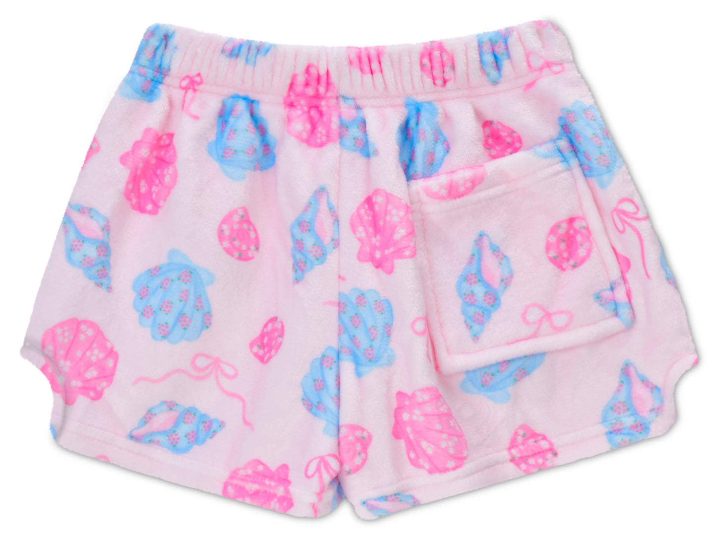 Seashells Plush Shorts (Youth Medium (10-12))