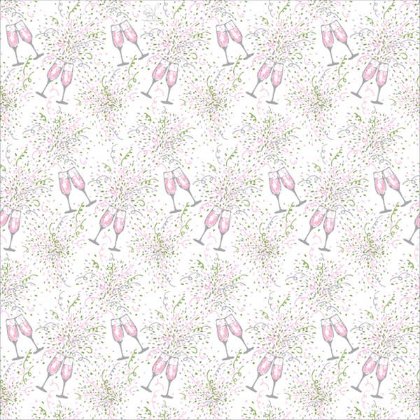 Special Occasion Printed Tissue Paper: Pink Gingham / 12 Pack / 20x30"