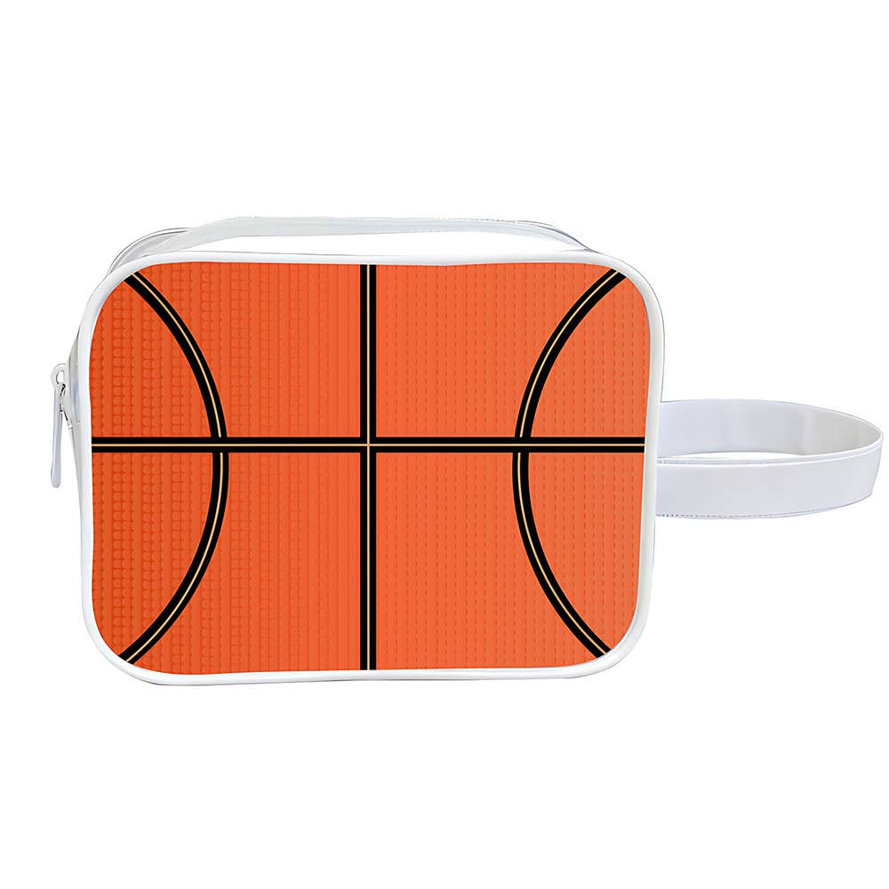 Volleyball Pouch Ball PVC Game Day Clear Makeup Bag: VWhite / M