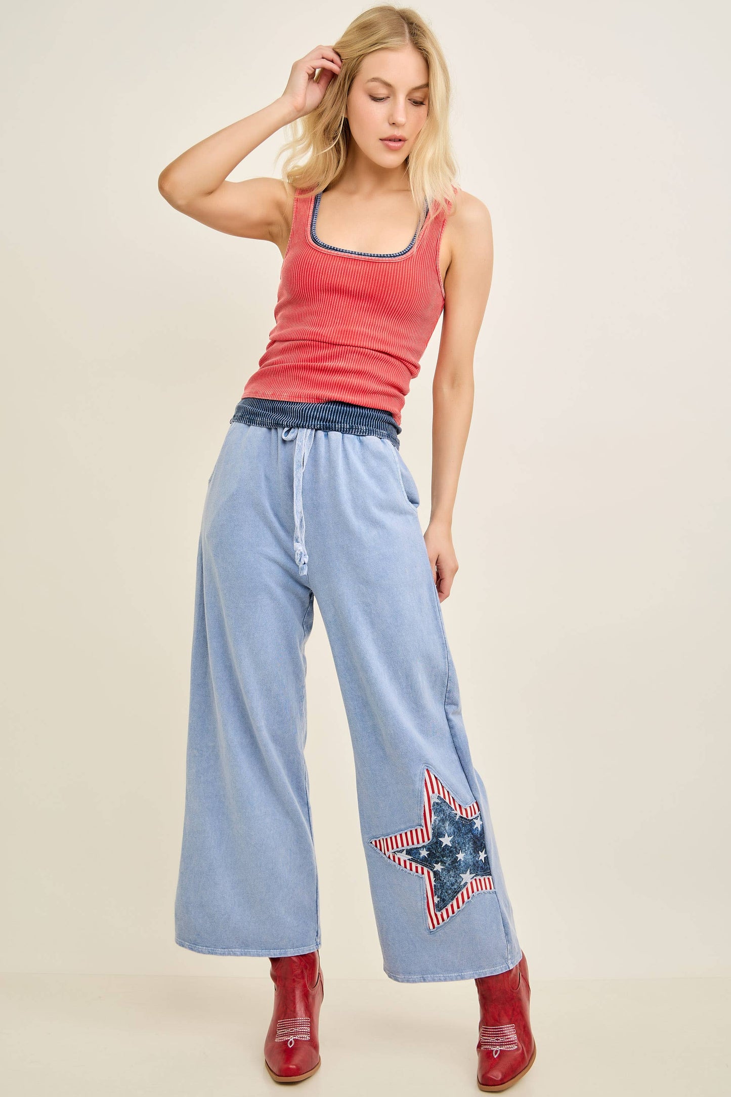 Americana Double Stars patched Pants