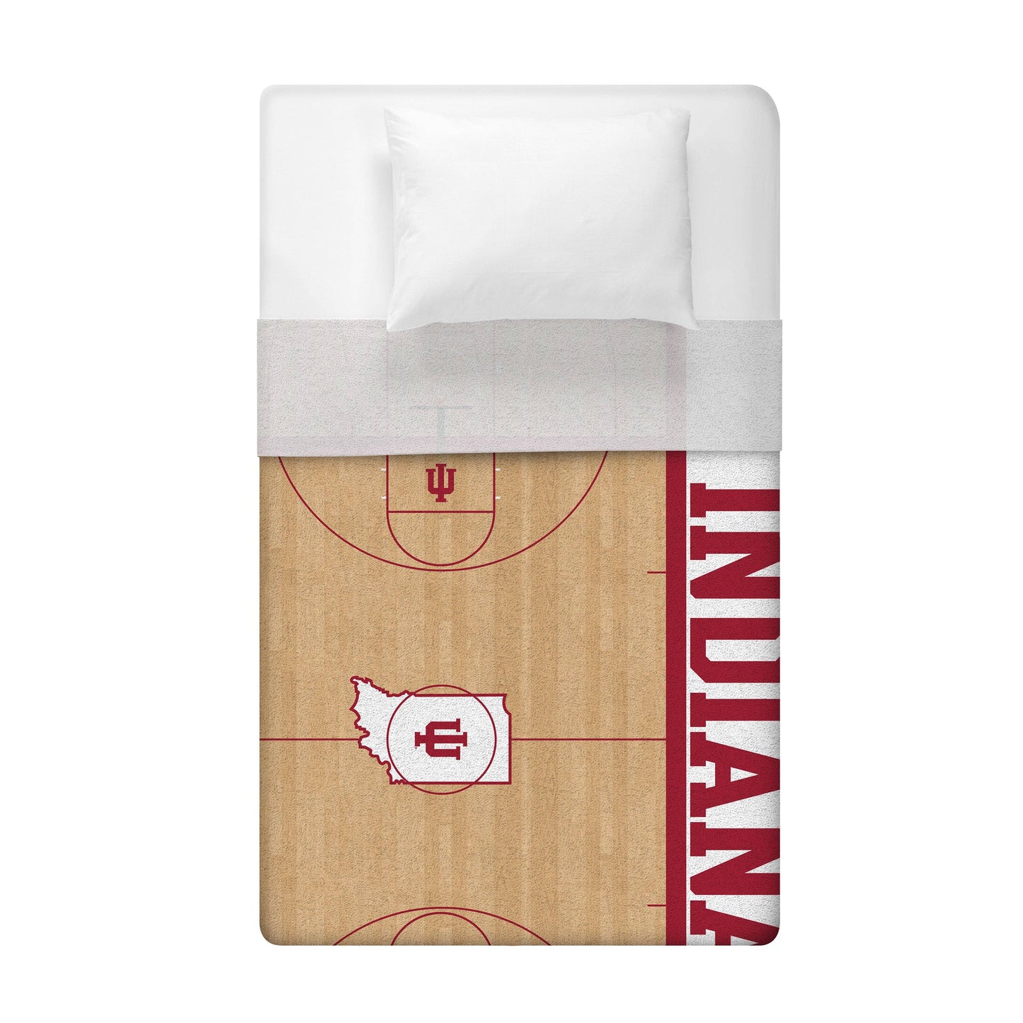 Sleep Squad Indiana Hoosiers Basketball Court 60x80” Blanket
