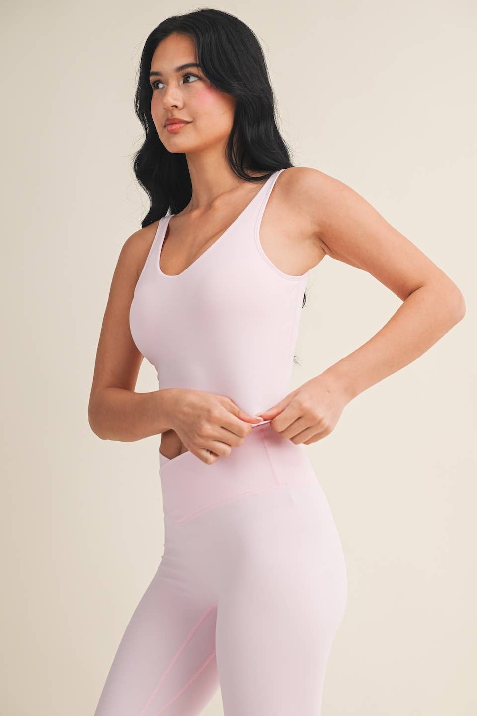 Aligned Performance Cropped Tank Top: Lemon / S