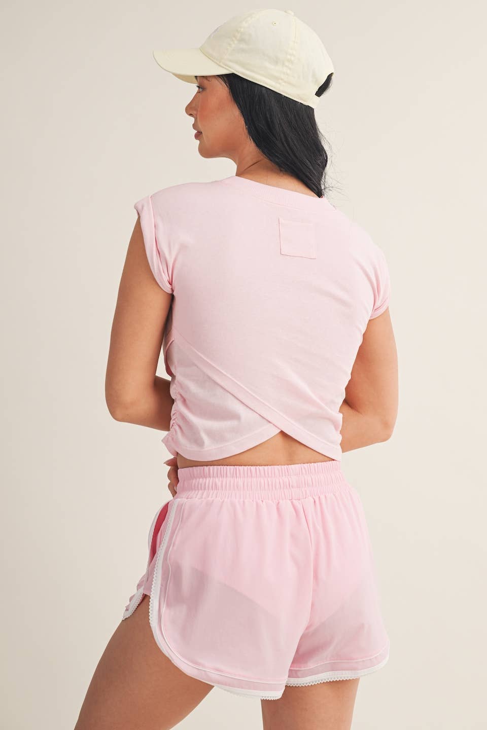 Slub Crossover Top: Blue / L