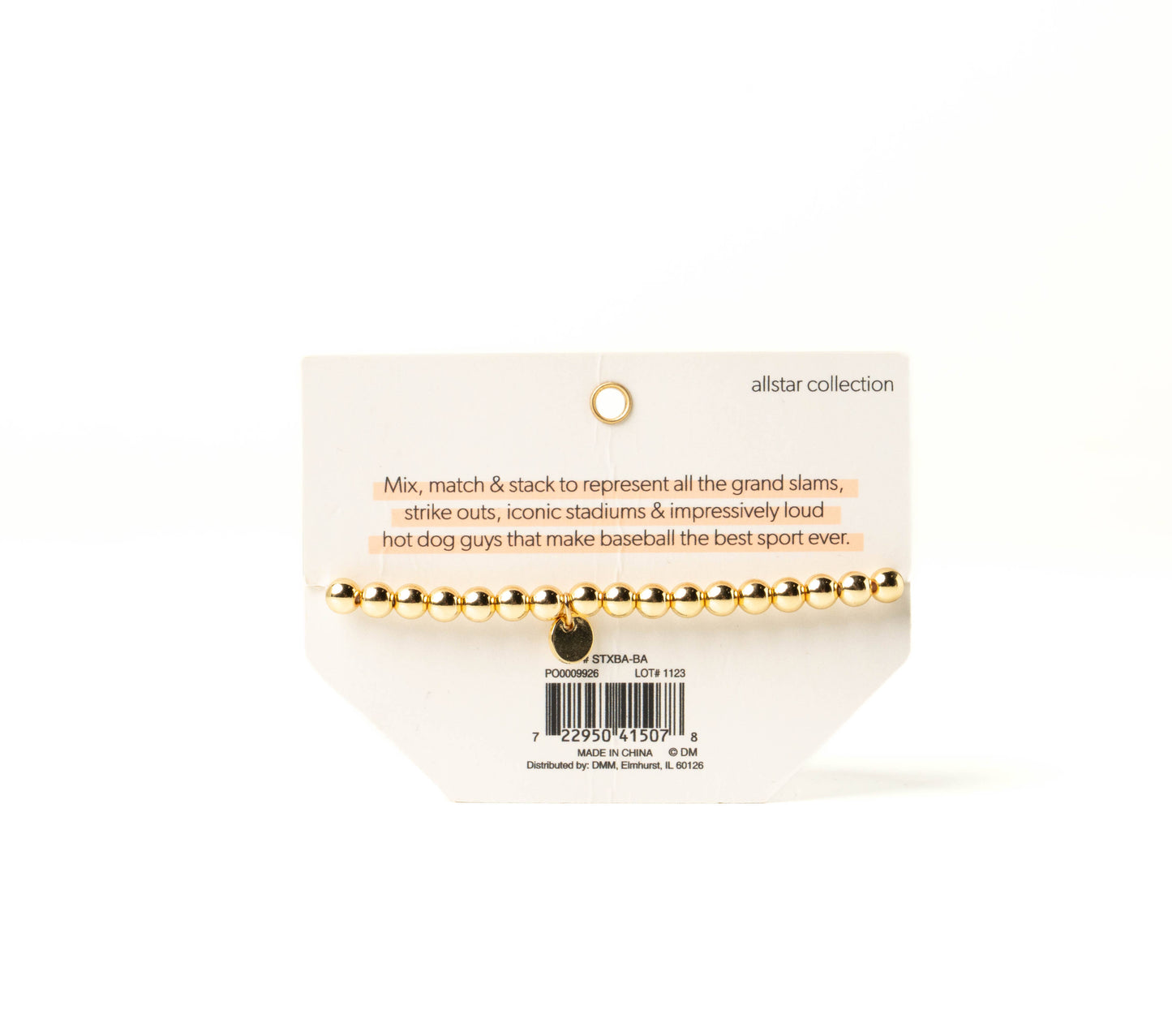 Soul Stacks Bracelet Bar Allstar Collection Open Stock: Basketball