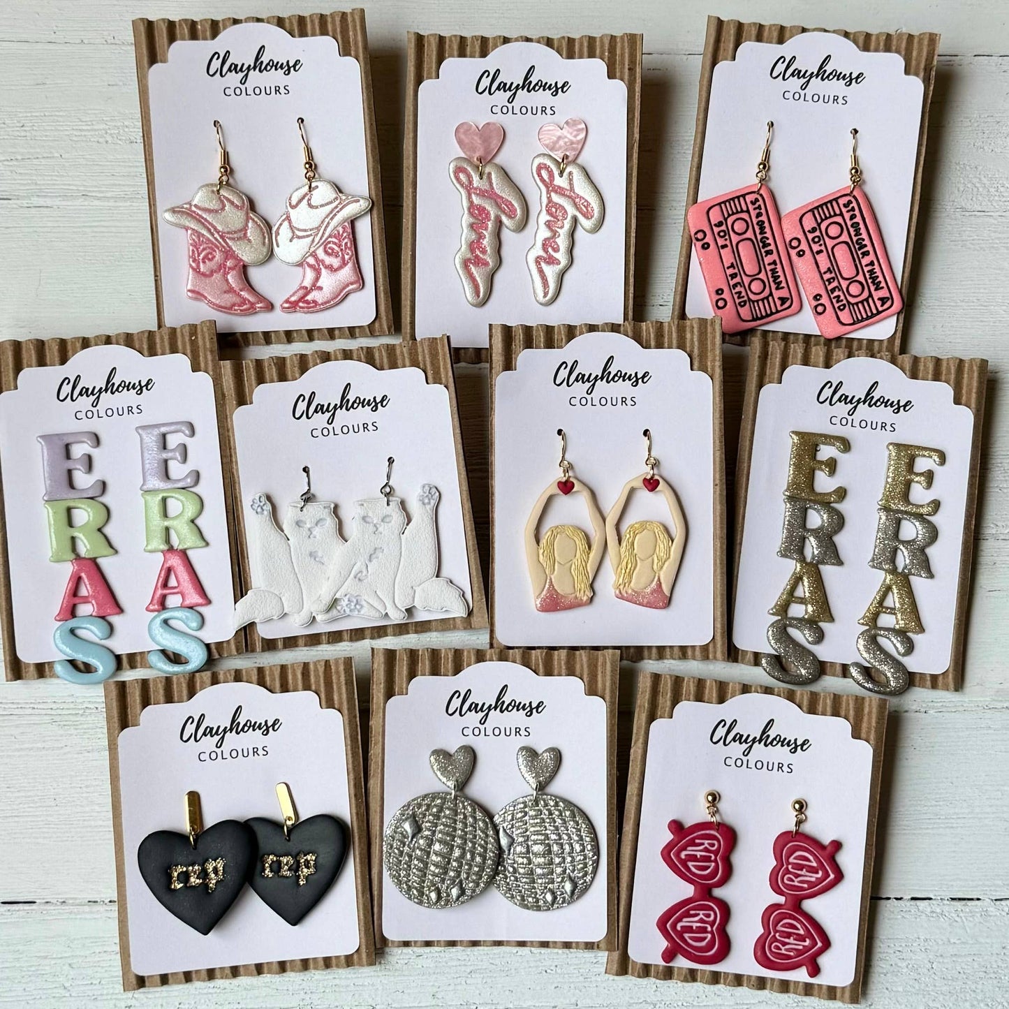 Taylor Swift Inspired Earrings | Swiftie Earrings: ERAS Multi