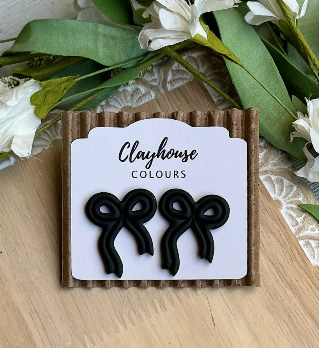 Bow Stud Earrings: Mint