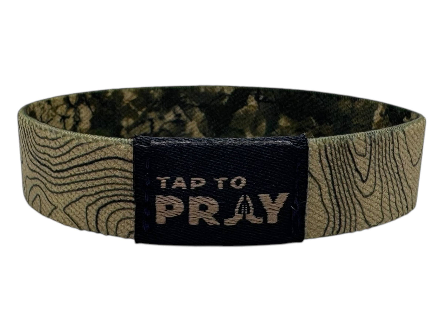 Tap To Pray™ Wristbands - Valor Camo & Isaiah 6:8: Small