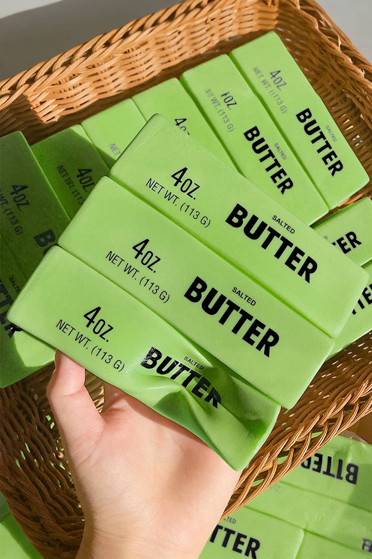 LAS Butter Sticker Relieve Pressure Toy: Yellow