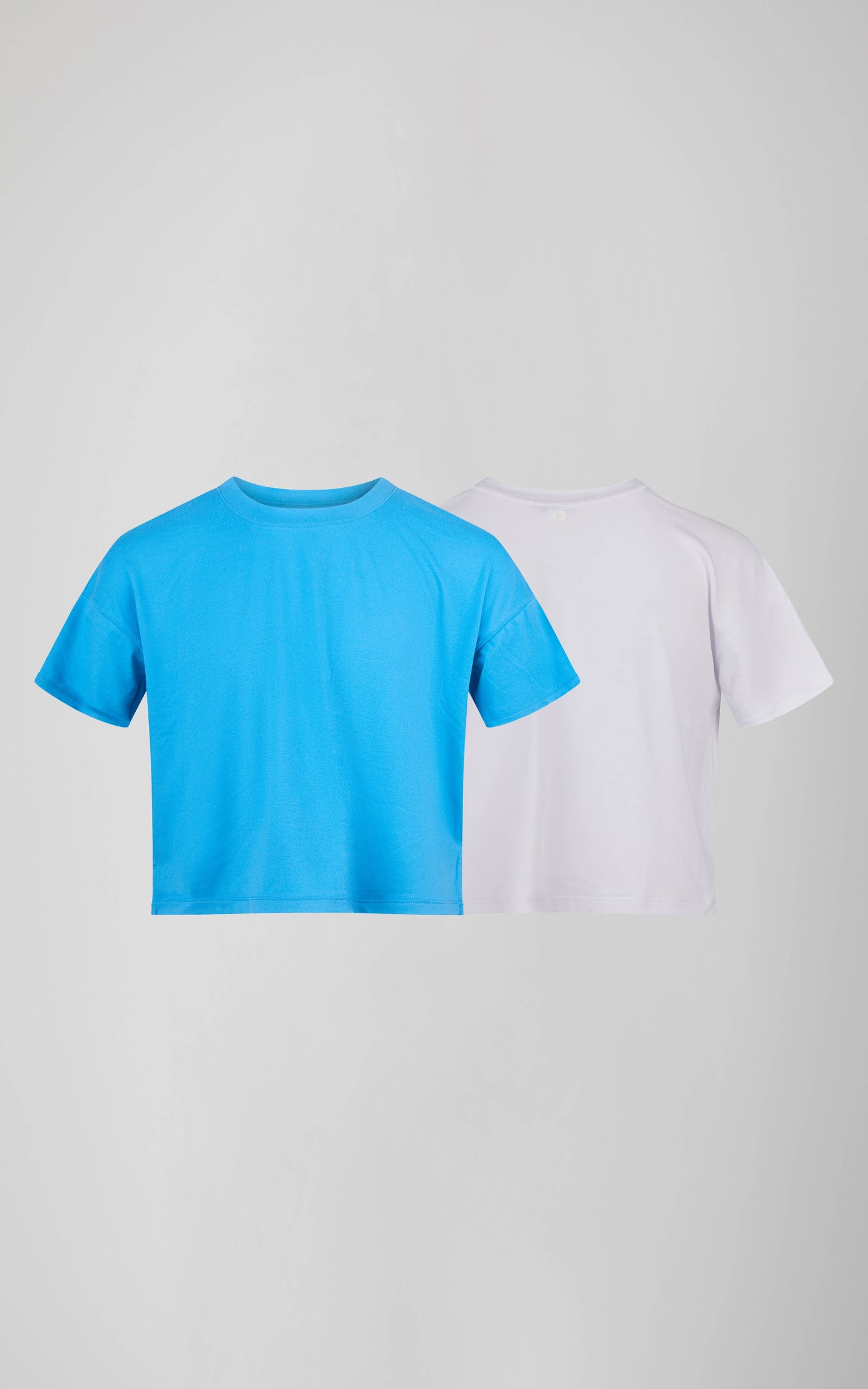 Girls - 2 Pack Super soft Deluxe Boxy Short Sleeves T-Shirts: KNOCKOUT PINK/CERAMIC