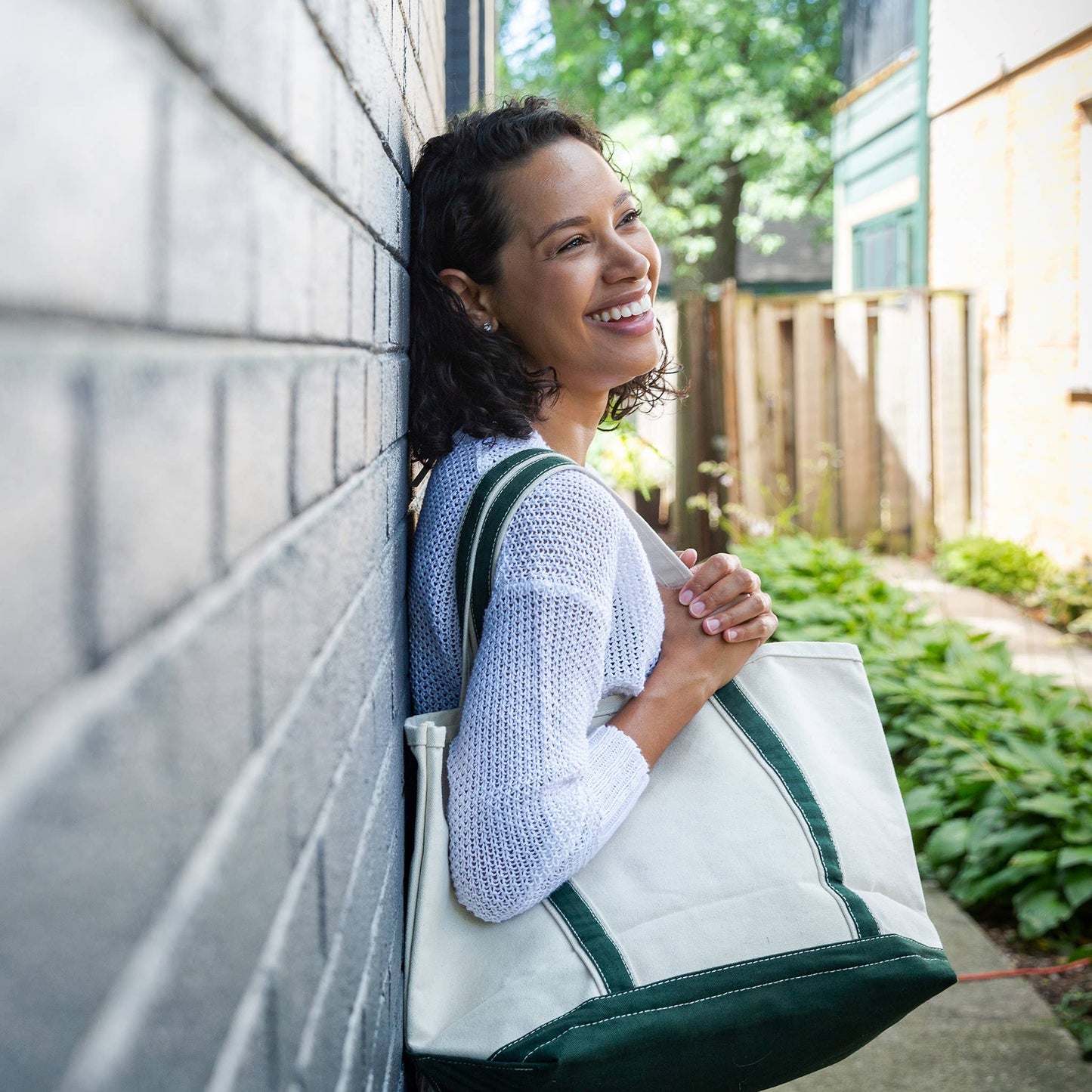 Classic Canvas Tote Bag Medium Private Label: Navy