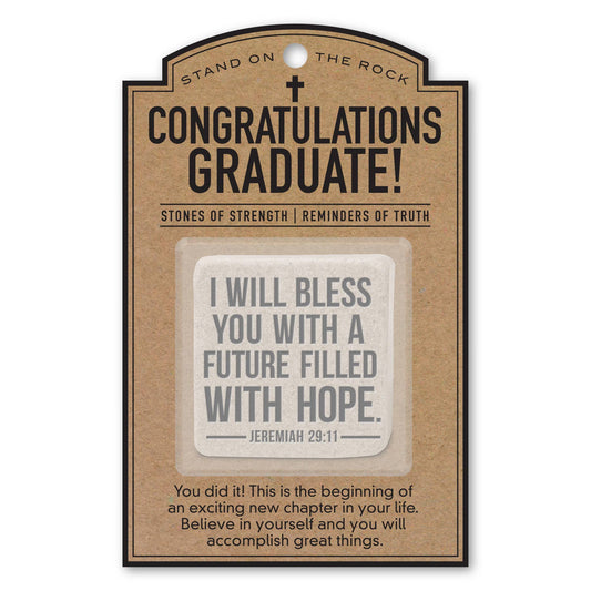 LCP Stone With Card Congradulations Graduate