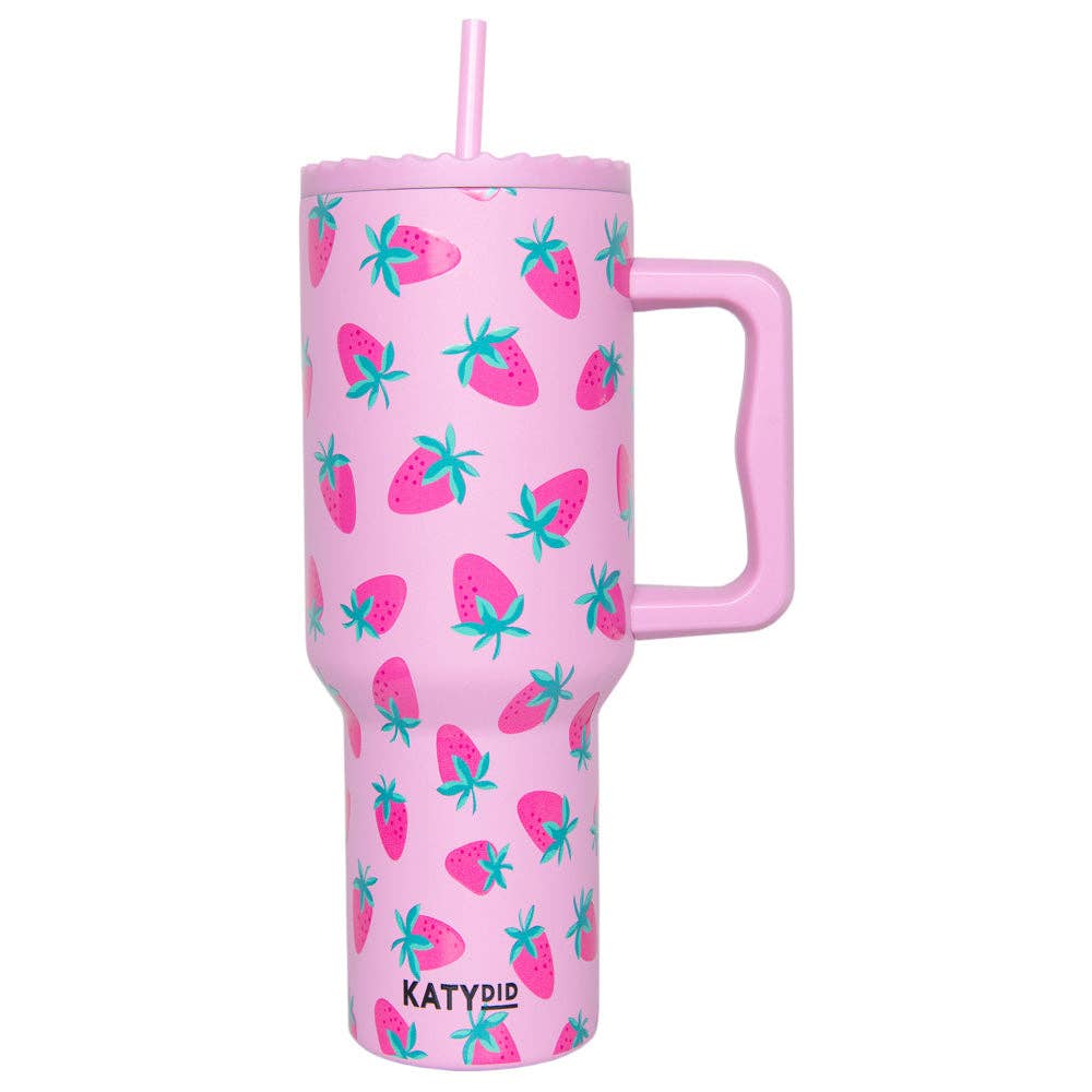 Subtle Strawberry Mother's Day Wholesale 38 Oz Tumbler: Pink