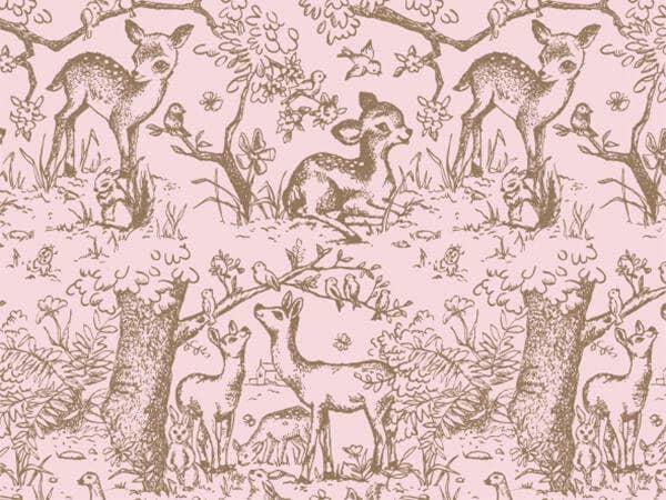 Special Occasion Printed Tissue Paper: Pink Gingham / 12 Pack / 20x30"