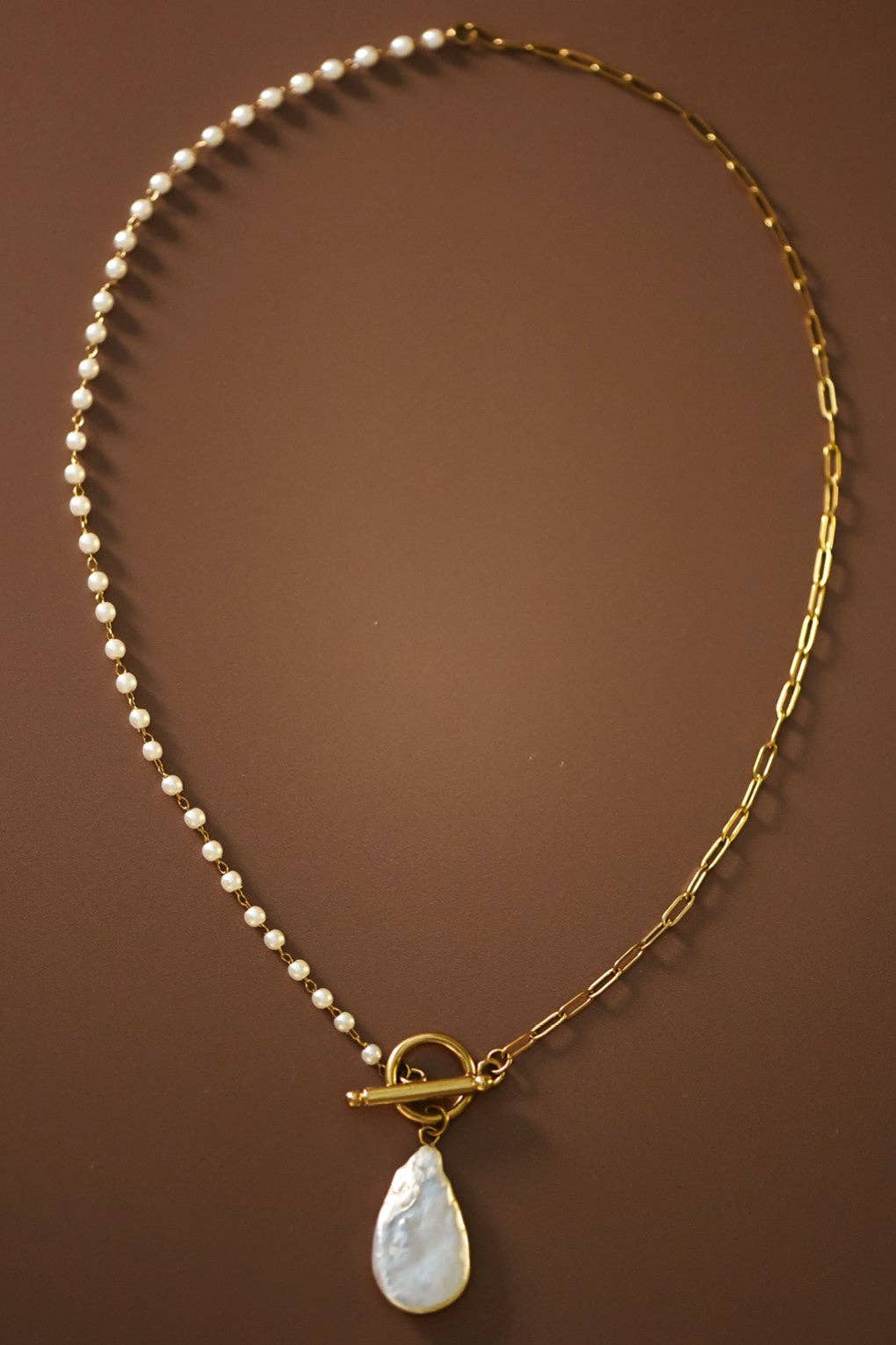 18K Gold Plated Waterproof Stainless Steel Chain Necklace - 7524: S0OX3T7524