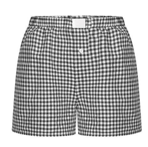 Viral Trendy Daily Gingham Boxer Shorts - 14 colors: Darkblue / M