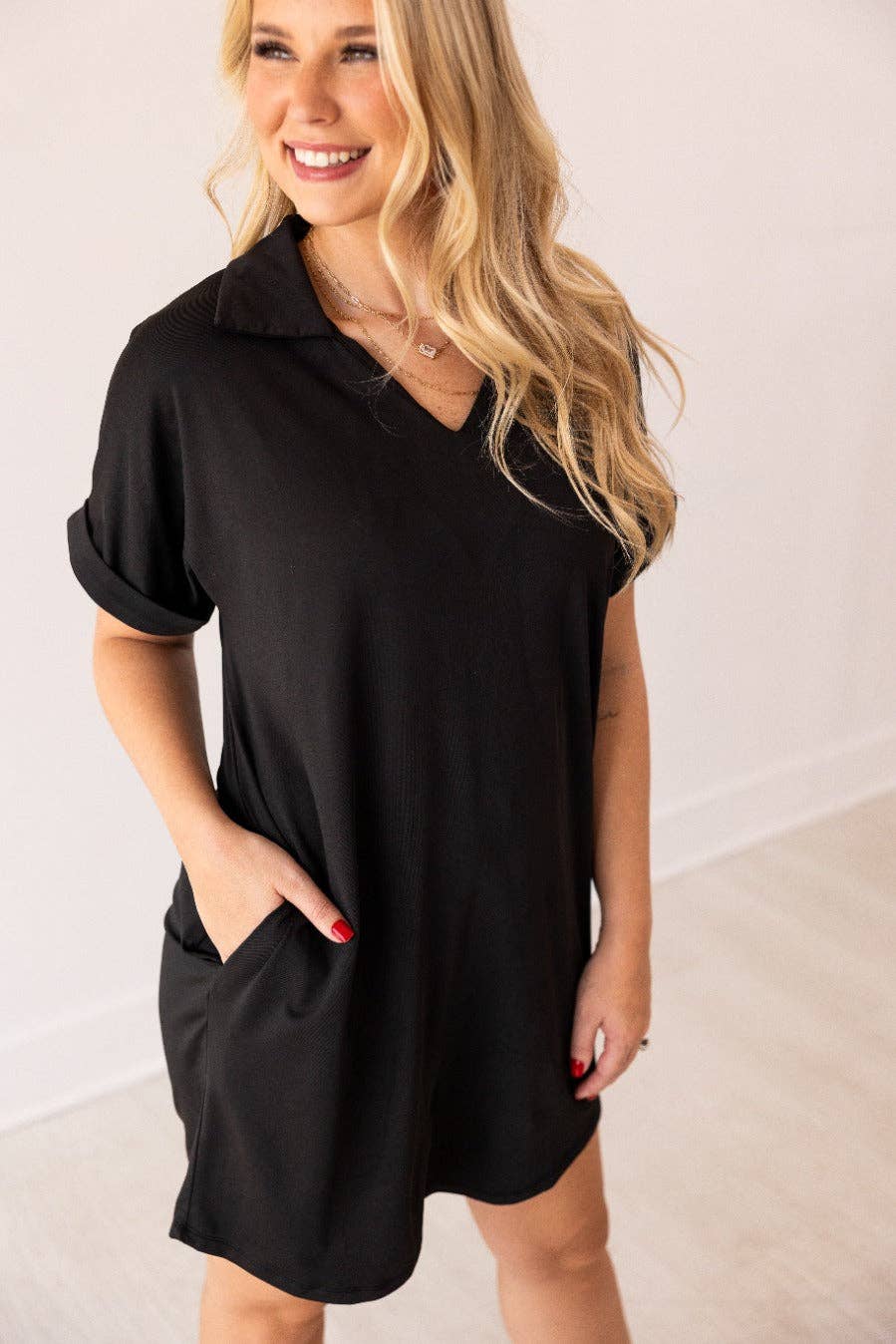The Cara Dress, Black: Black / 2XL