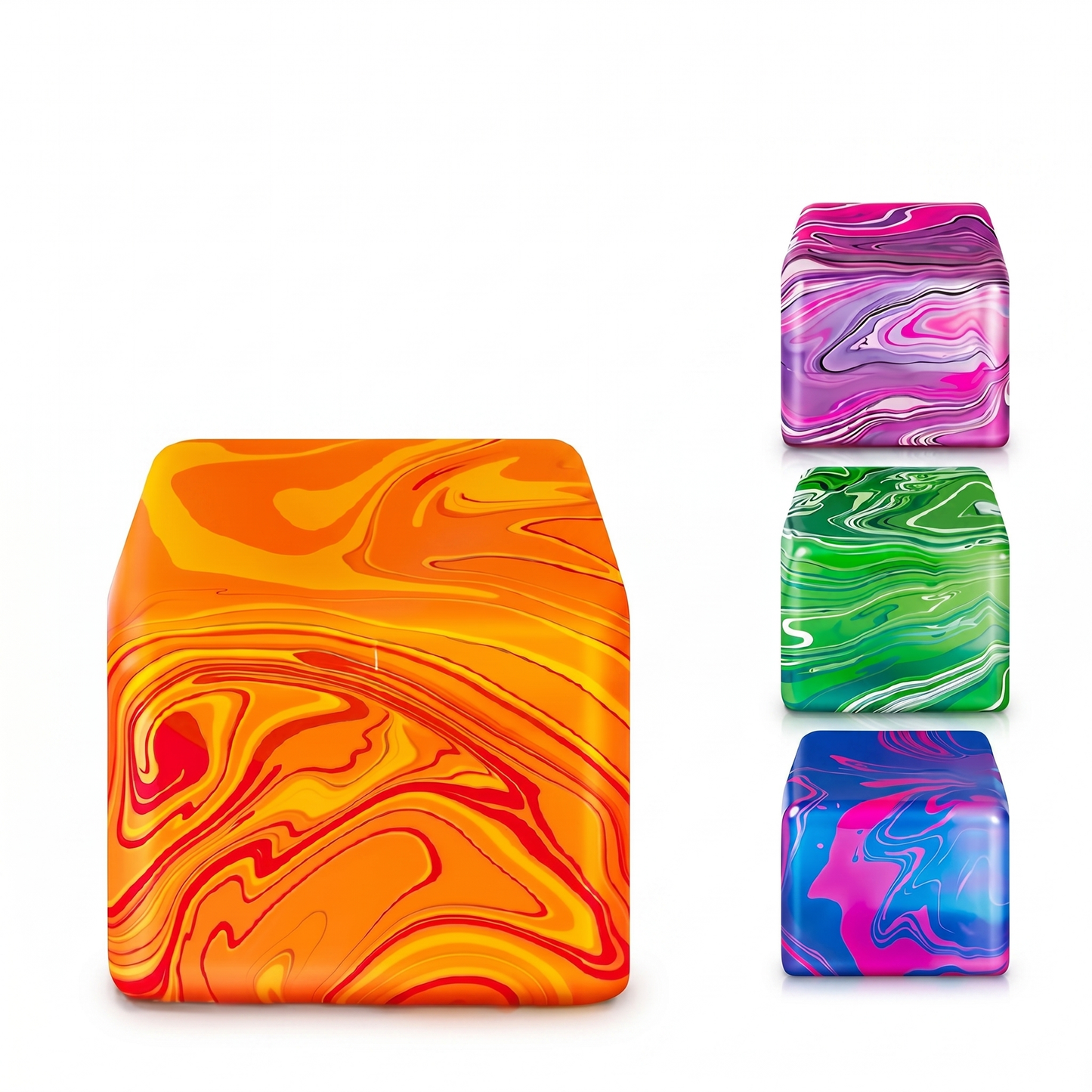 Ice Cube Squeeze Toy - Ultimate Stress Relieve: Pink