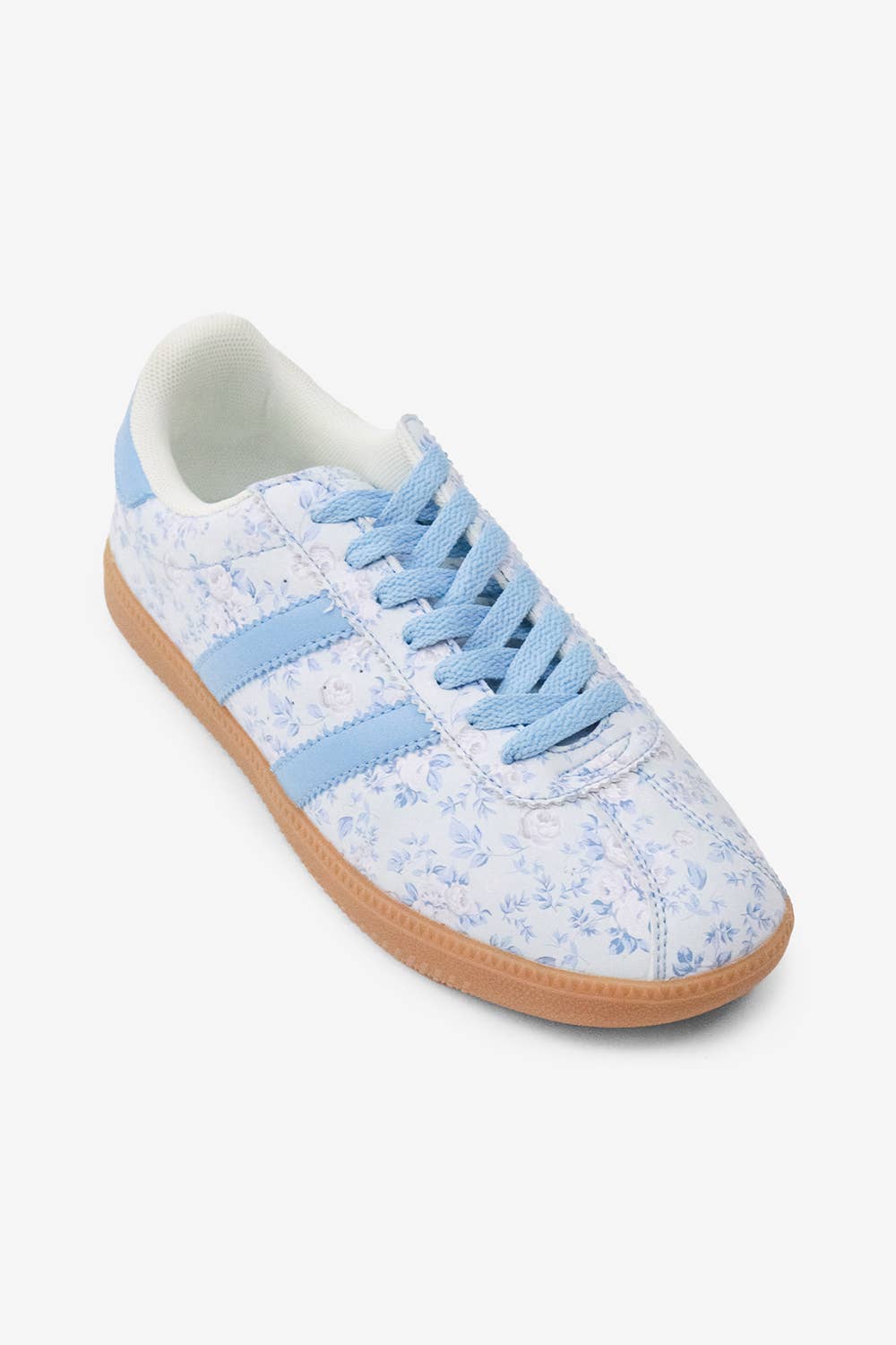 EXPRESSO BEAN - [OPEN SIZING] Floral Sneakers : Blue / 6