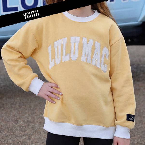 KD-SW-1002 Color Block Butter/White - Stitch: Butter / Youth Small