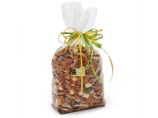 Clear 1.4 MIL Cello Treat Bags with Cardboard Bottom: 2.25x1.5x7" / 100