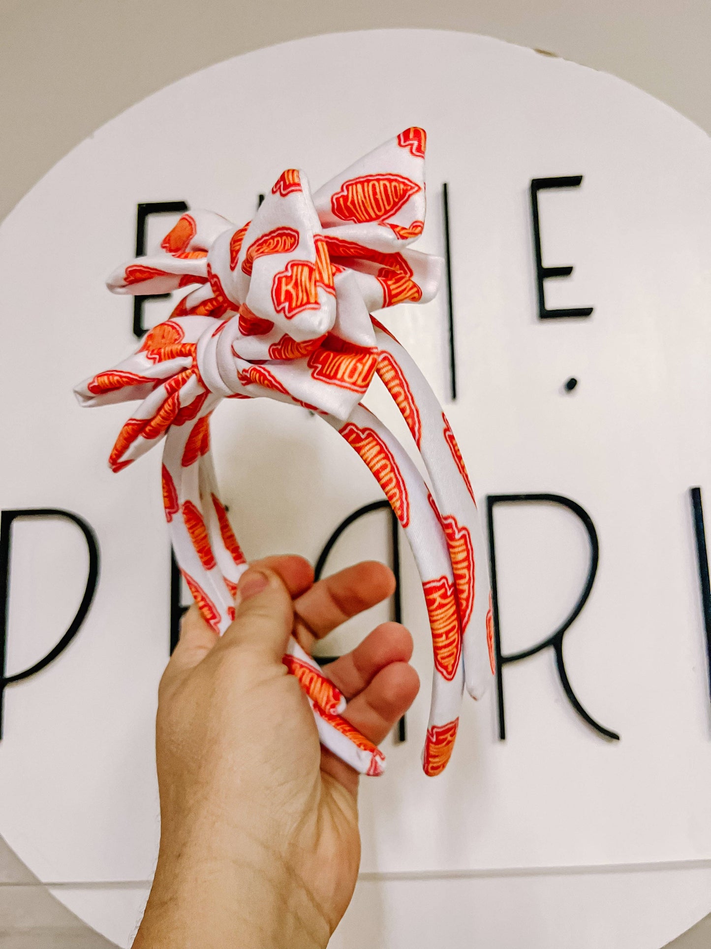 White Kingdom Bow Headband