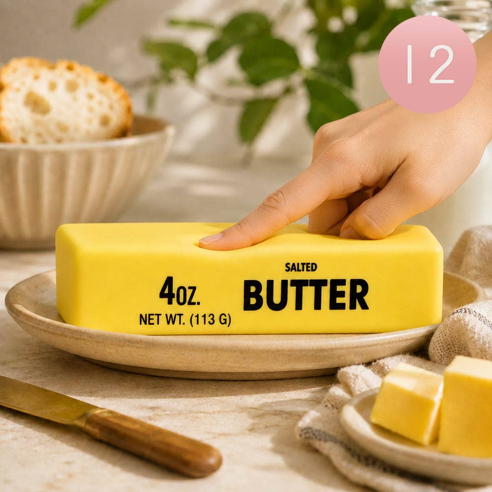 Black Ink Butter Bar Squishy Stress Relief Toy