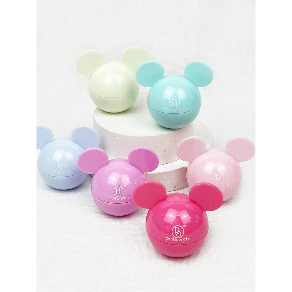 Mouse Lip Balm with Scents: MIX COLOR / ONE(24)