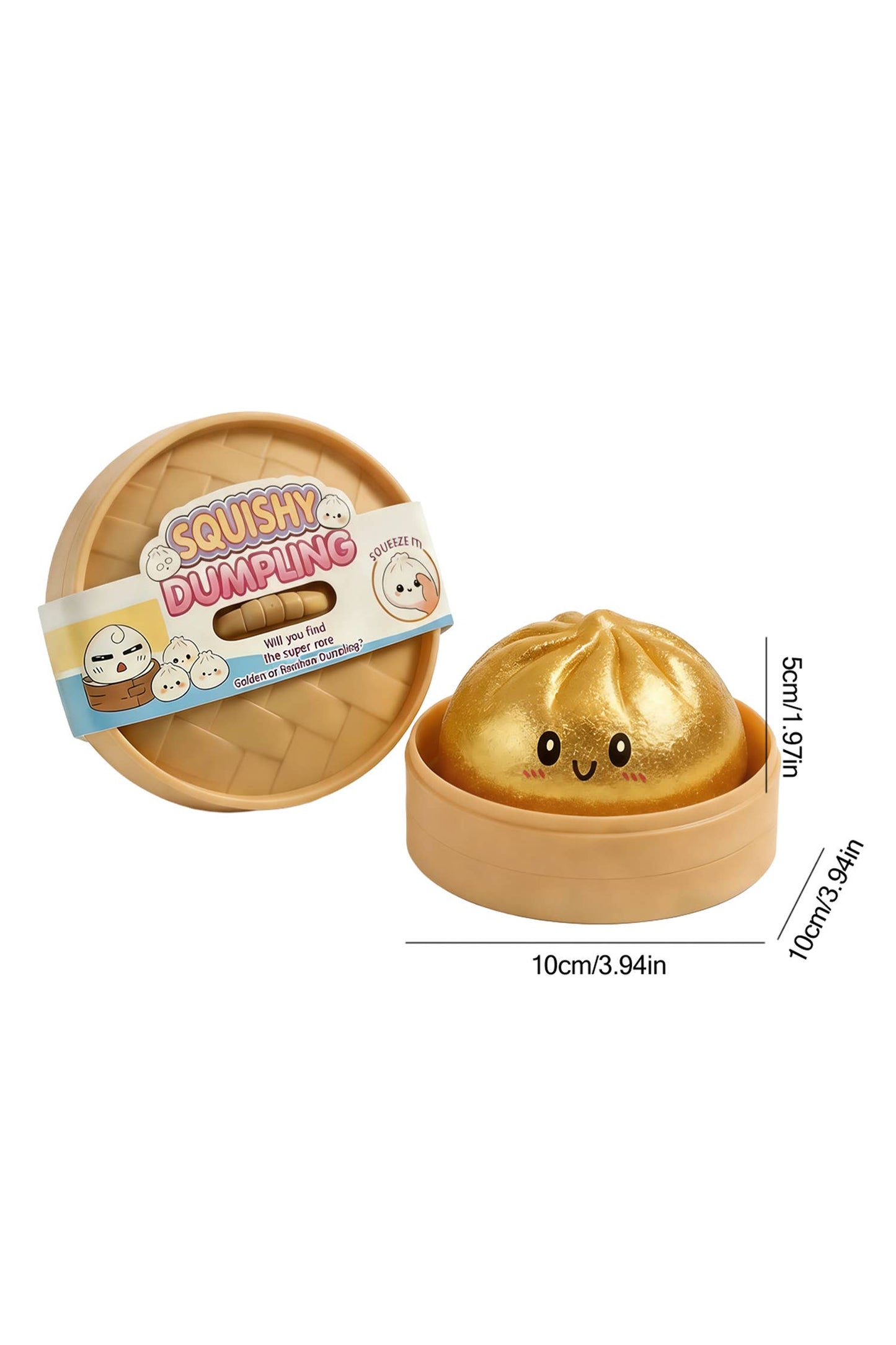 Cute Dumpling Squishy Stress Relief Squeeze Toy: Pink / ONE SIZE