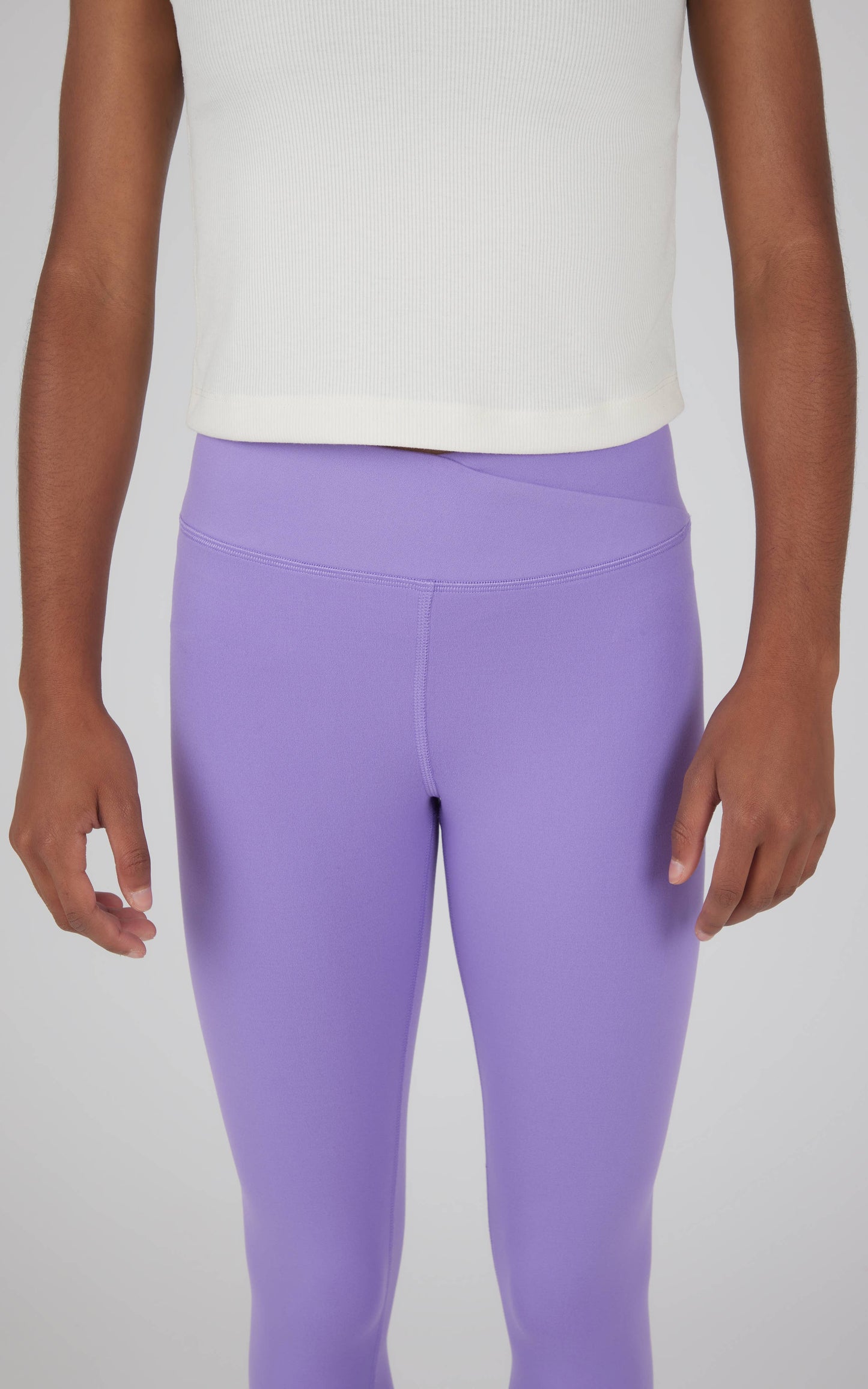 Girls Criss Cross and Everyday Leggings - 2 PACK: PAISLEY PURPLE/BLACK