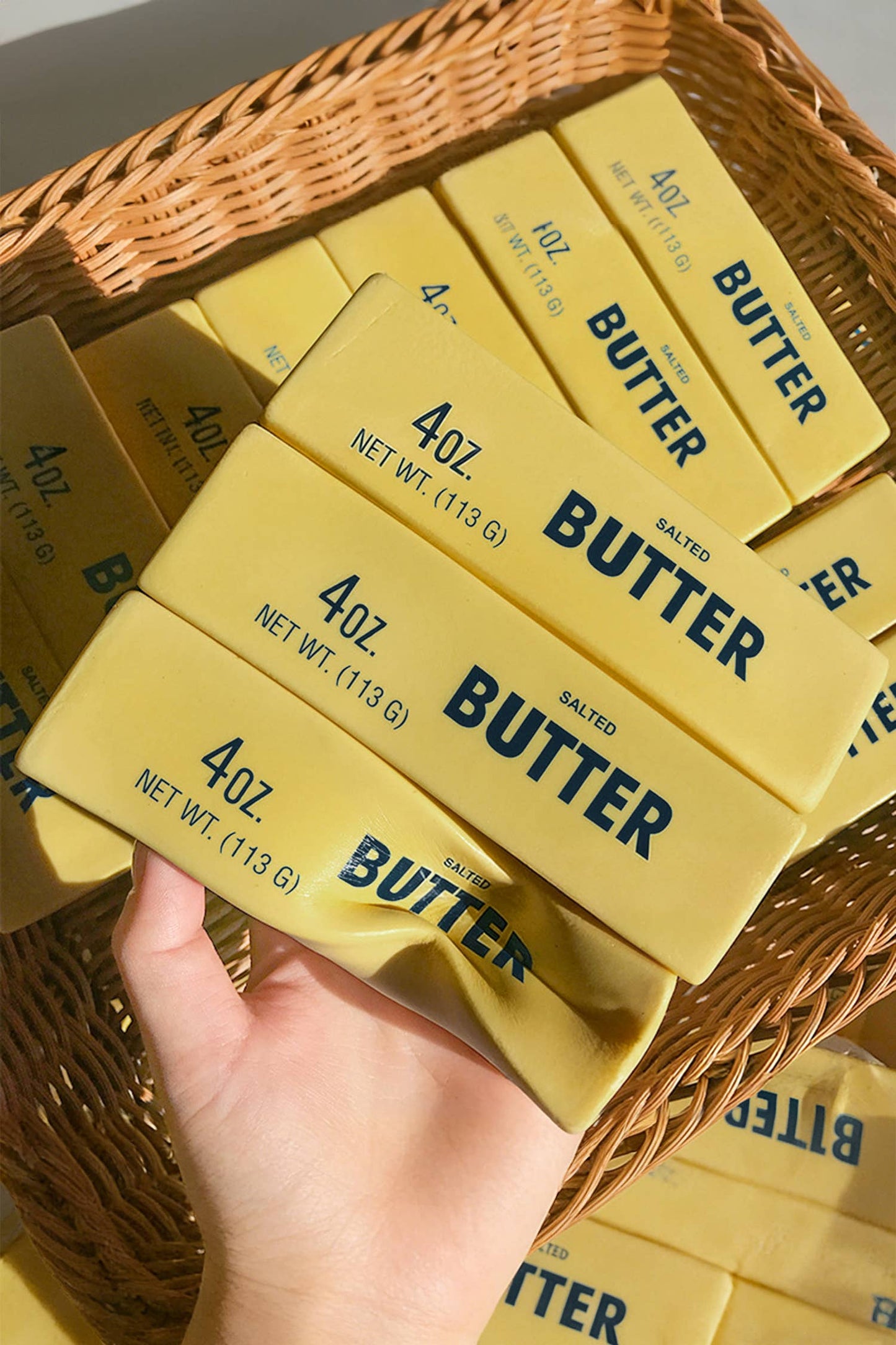LAS Butter Sticker Relieve Pressure Toy: Yellow