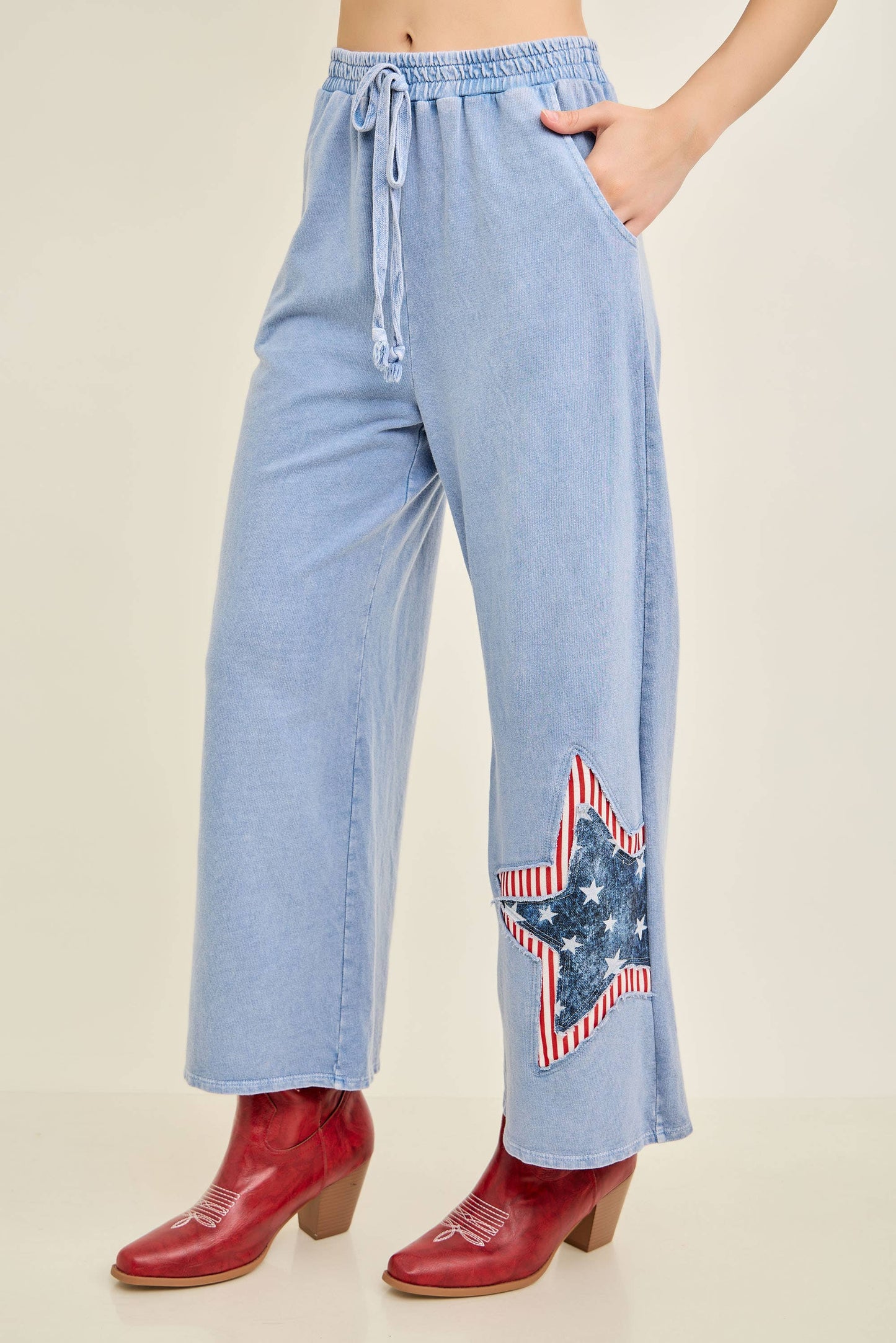 Americana Double Stars patched Pants