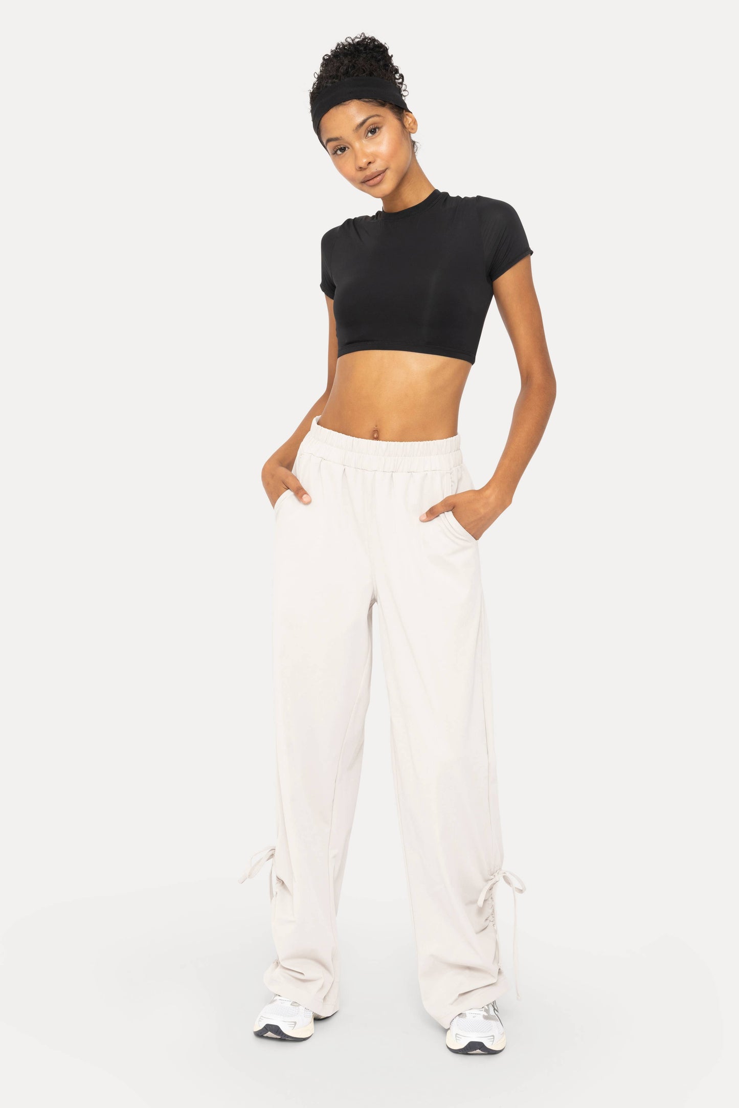 GREEN - Ecosoft Wide Leg Pants: Black / S:M:L (2:2:2)
