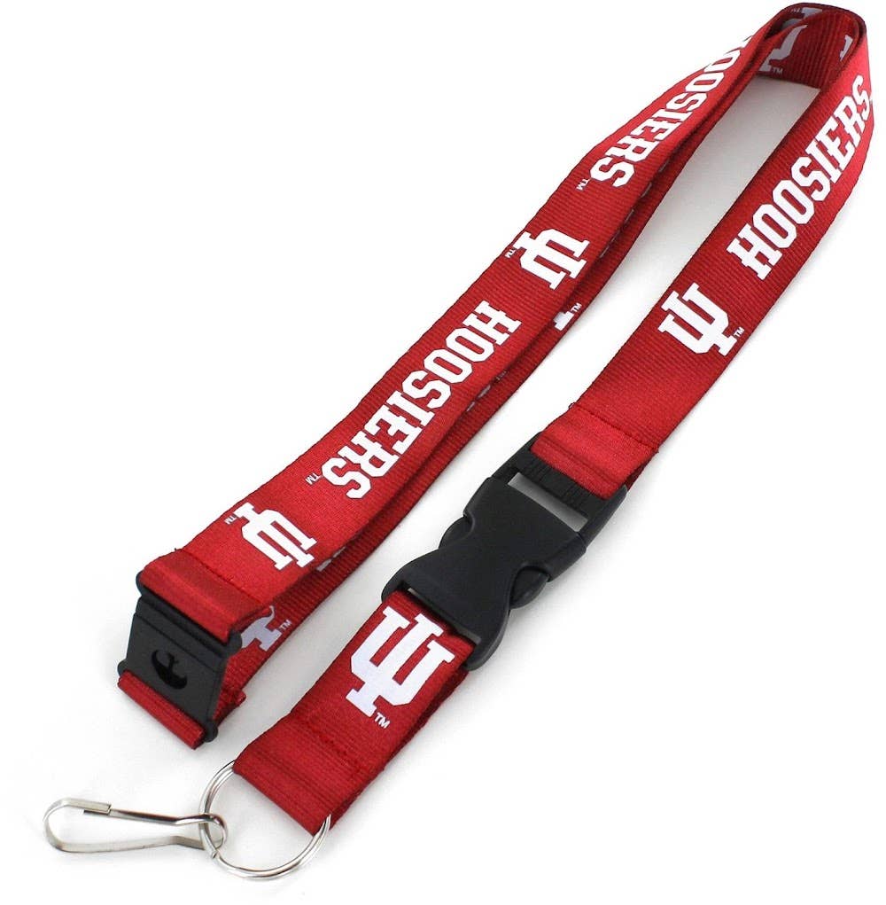 NCAA Indiana Hoosiers Team Lanyard, Red
